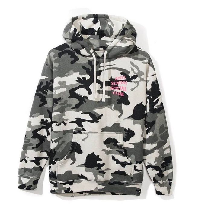 Anti social social best sale club pink camo hoodie