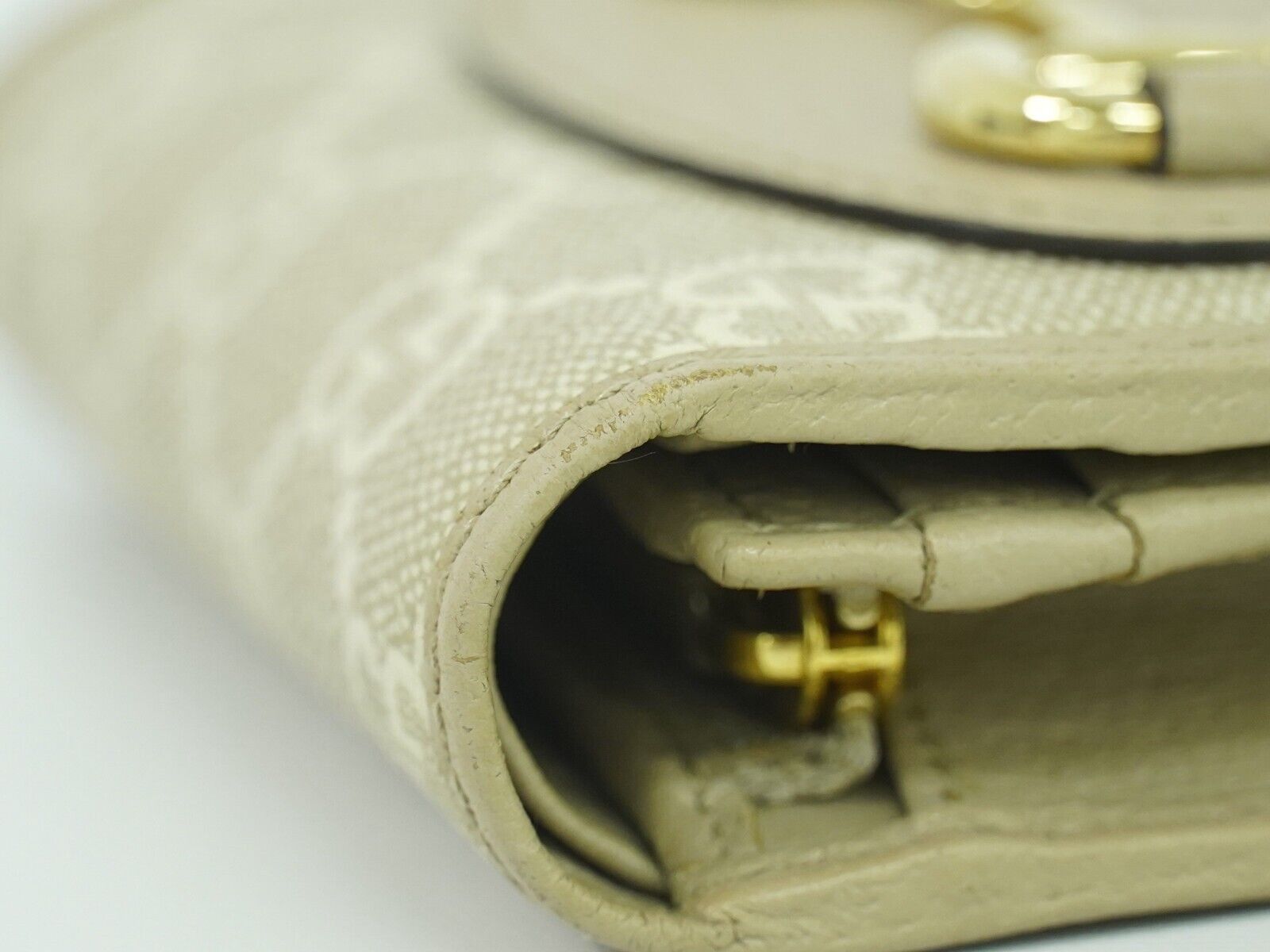Gucci Horsebit Beige Canvas Wallet (Pre-Owned) Size ONE SIZE - 6 Thumbnail