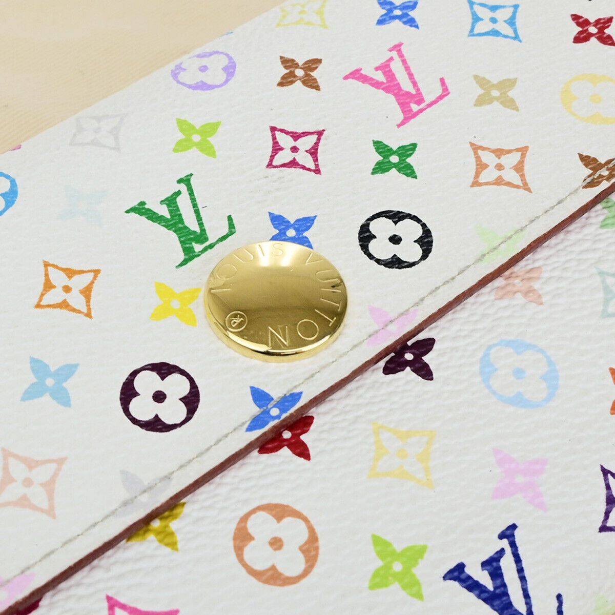 Louis Vuitton Sarah White Canvas Wallet (Pre-Owned) Size ONE SIZE - 5 Thumbnail
