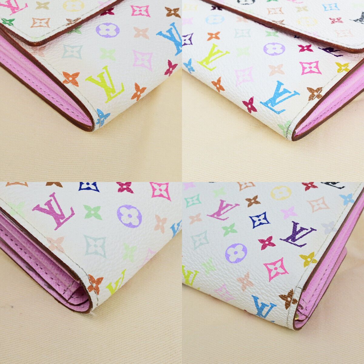 Louis Vuitton Sarah White Canvas Wallet (Pre-Owned) Size ONE SIZE - 10 Thumbnail