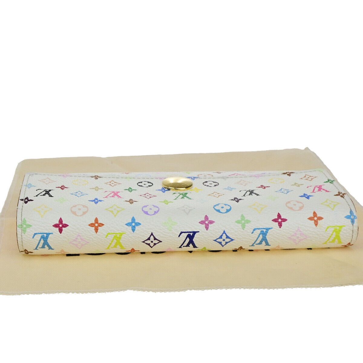 Louis Vuitton Sarah White Canvas Wallet (Pre-Owned) Size ONE SIZE - 4 Thumbnail