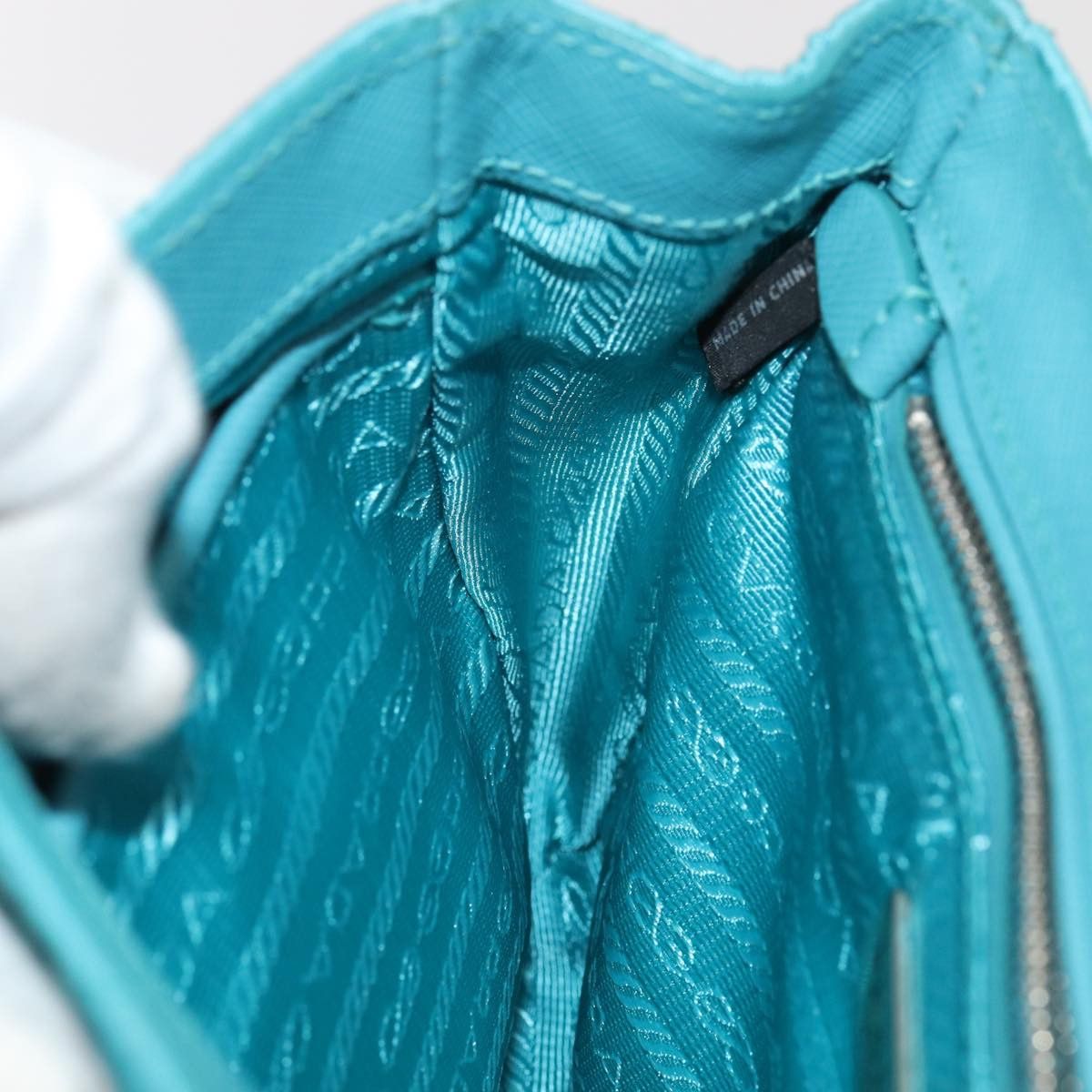 Prada Tessuto Blue Synthetic Shoulder Bag (Pre-Owned) Size ONE SIZE - 19 Thumbnail