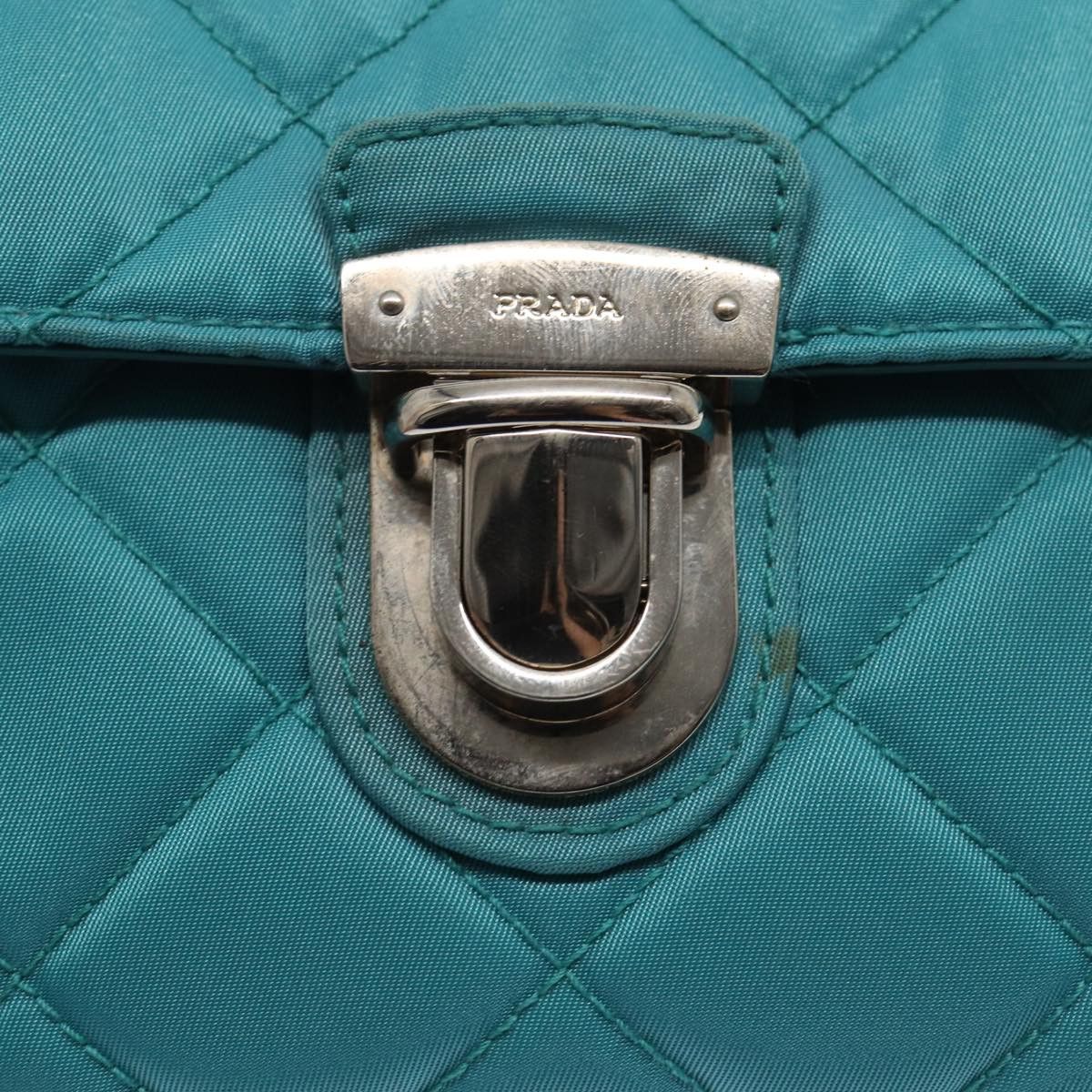 Prada Tessuto Blue Synthetic Shoulder Bag (Pre-Owned) Size ONE SIZE - 6 Thumbnail