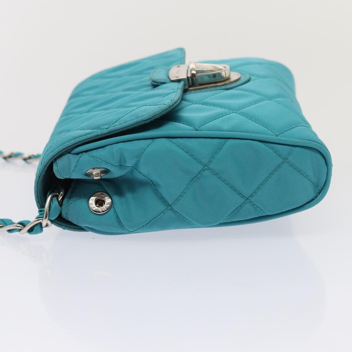 Prada Tessuto Blue Synthetic Shoulder Bag (Pre-Owned) Size ONE SIZE - 3 Thumbnail