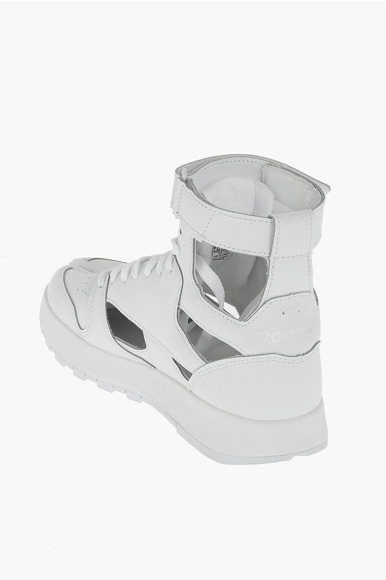 Maison Margiela × Reebok Maison Margiela Reebok Men's Leather Project TABI High Sneakers with Cutout Size US 7 / EU 40 - 3 Thumbnail