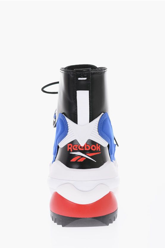Maison Margiela × Reebok Maison Margiela Reebok MM22 Leather and Fabric TABI Project Ankle Boots Size US 12 / EU 45 - 3 Thumbnail