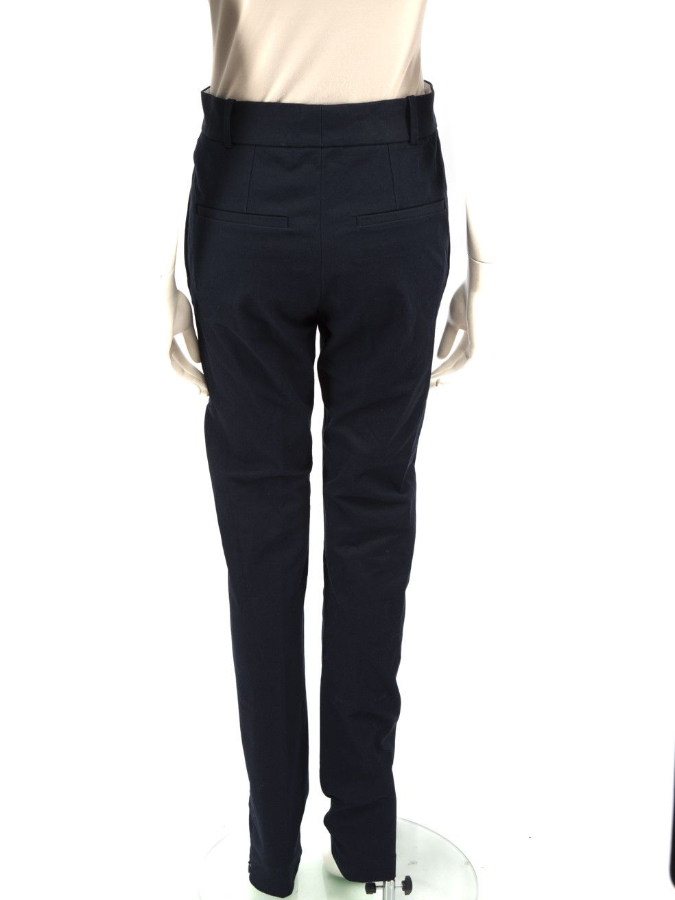 Joseph Navy High Rise Slim Fit Trousers Size 26" / US 2 / IT 38 - 3 Thumbnail