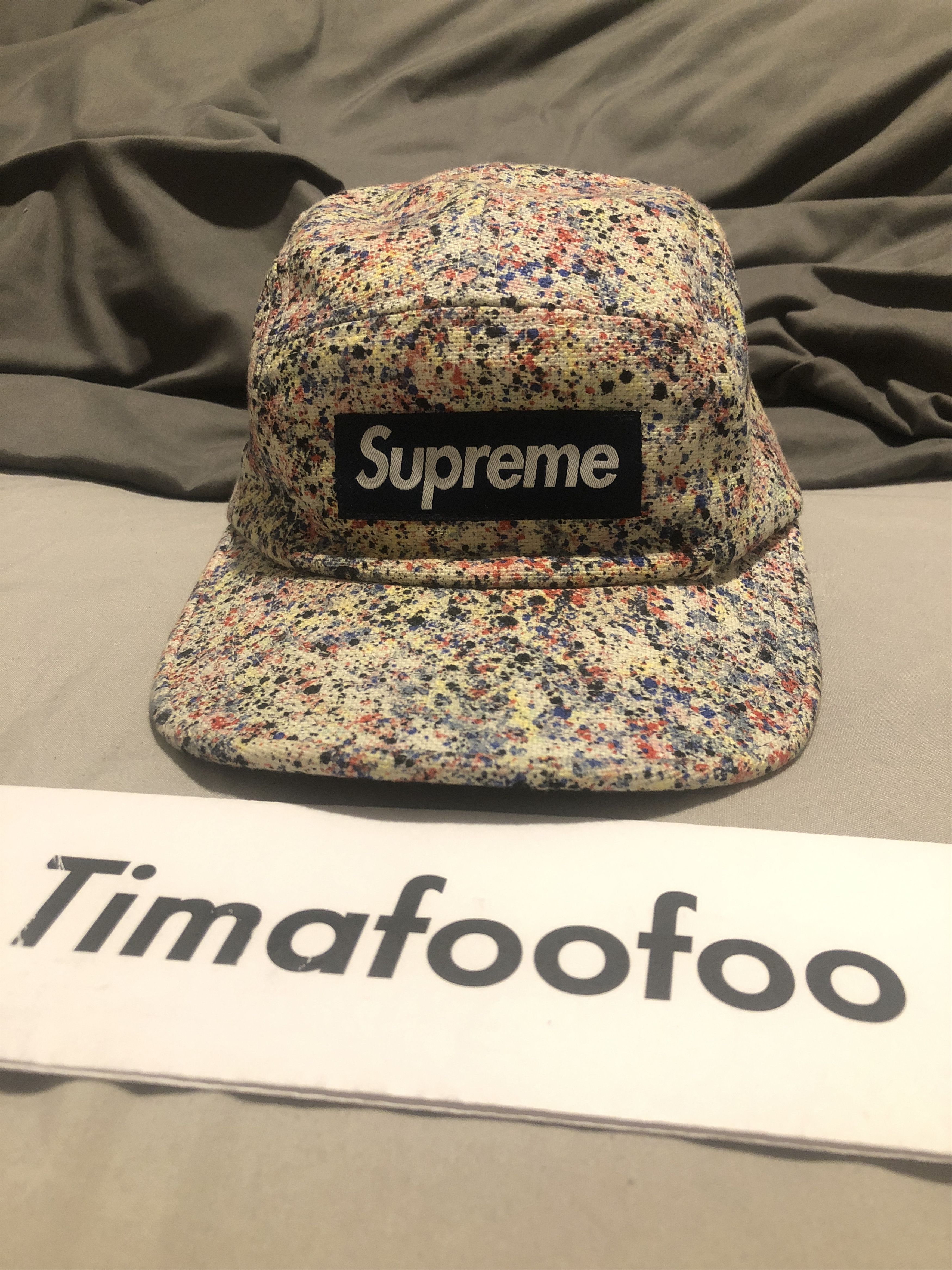 13SS/Supreme×Liberty Splatter Camp Cap Supreme 2013 Liberty Splatter Baseball Cap – Freshmans Archive