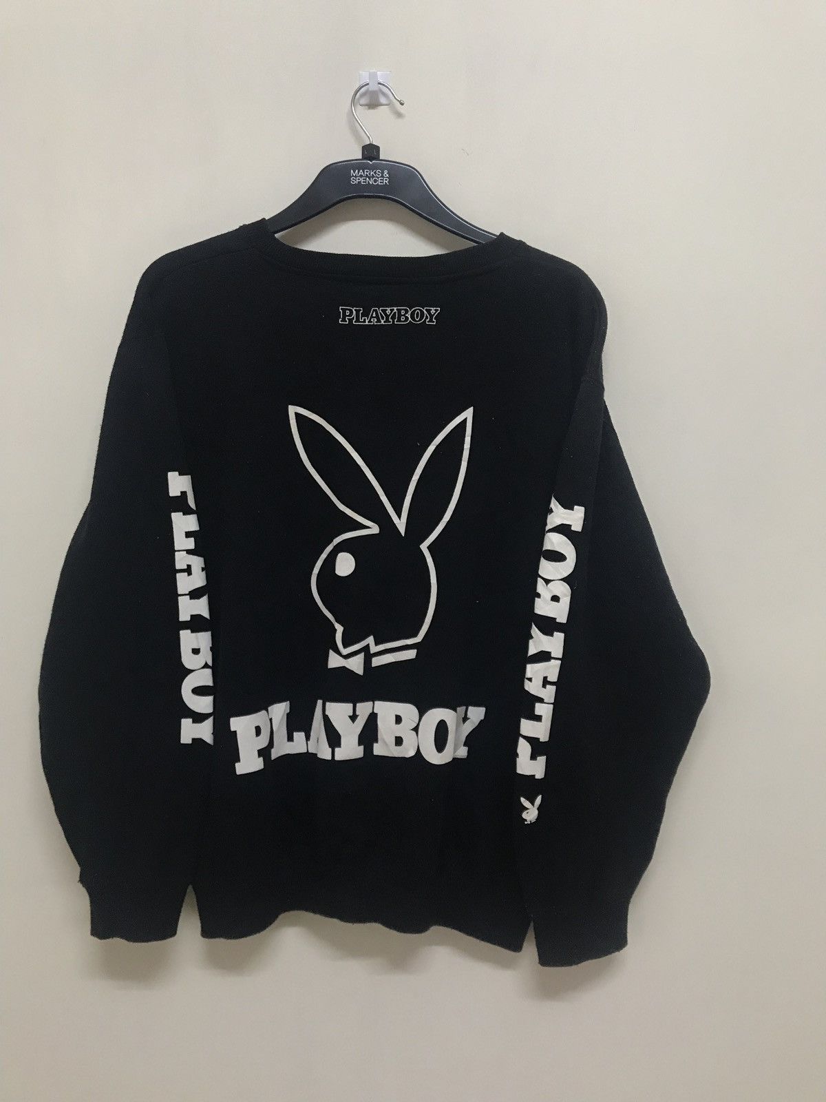 Playboy PLAYBOY SWEATSHIRT BIG LOGO BLACK VLONE Size US M / EU 48-50 / 2 - 4 Thumbnail