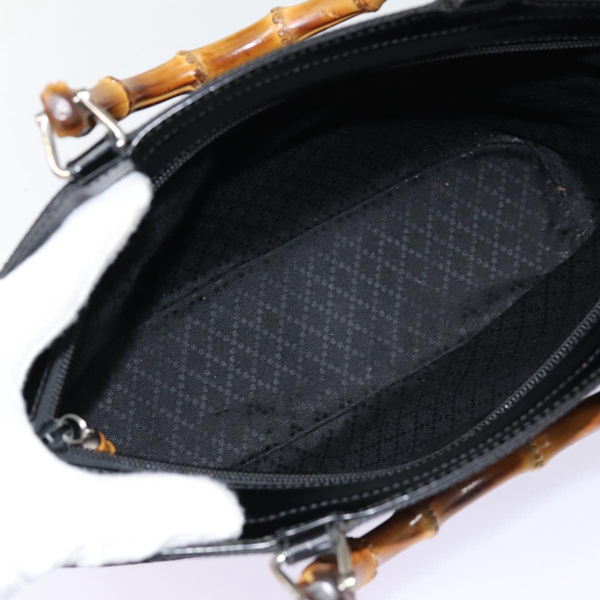 Gucci Bamboo Black Synthetic Handbag (Pre-Owned) Size ONE SIZE - 7 Thumbnail