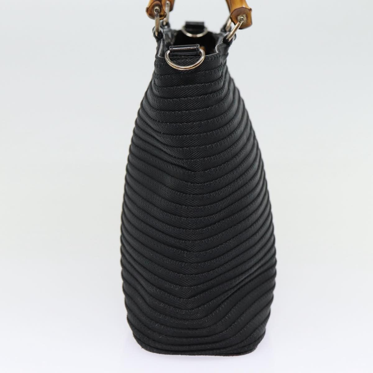 Gucci Bamboo Black Synthetic Handbag (Pre-Owned) Size ONE SIZE - 16 Thumbnail