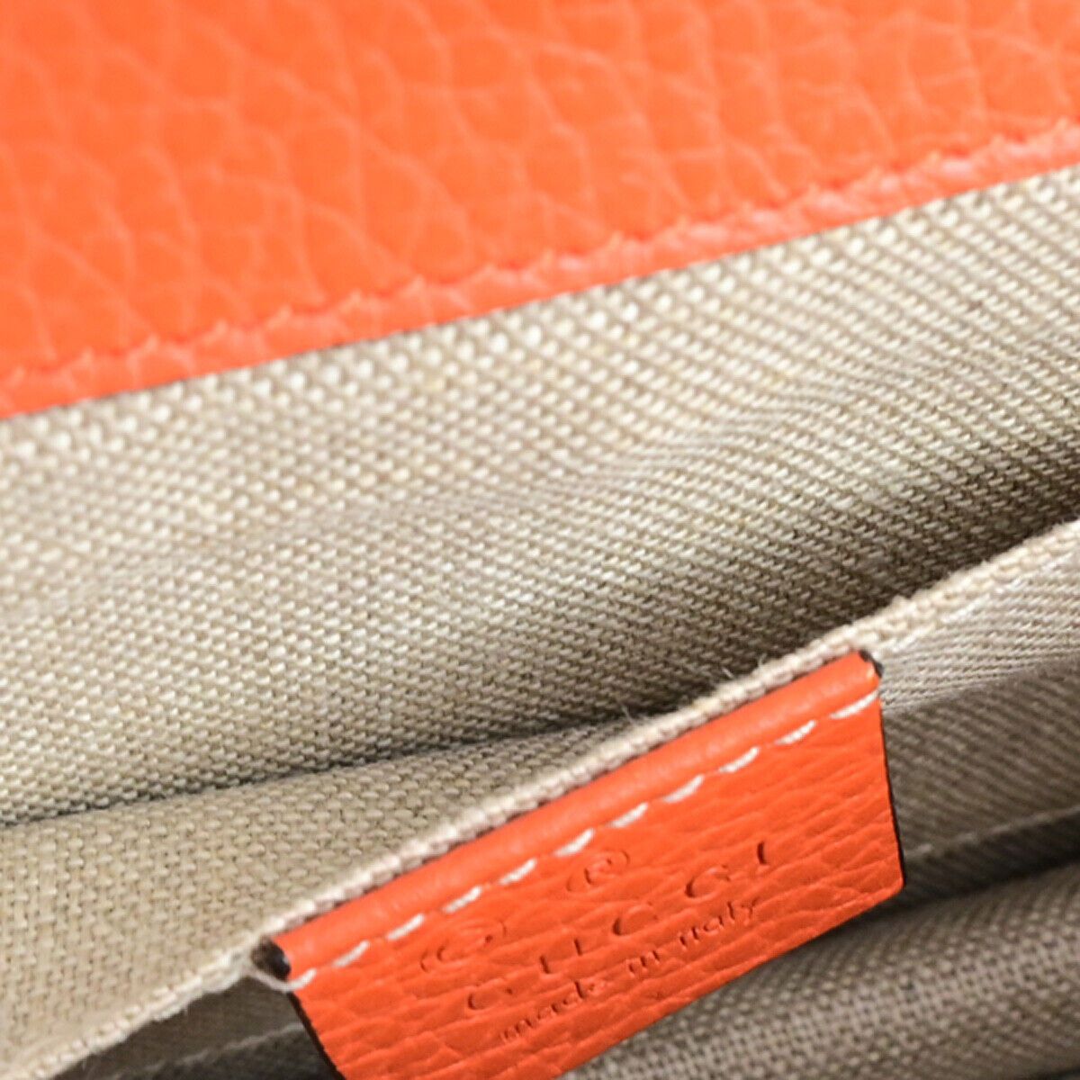 Gucci Interlocking Orange Leather Shoulder Bag (Pre-Owned) Size ONE SIZE - 19 Thumbnail