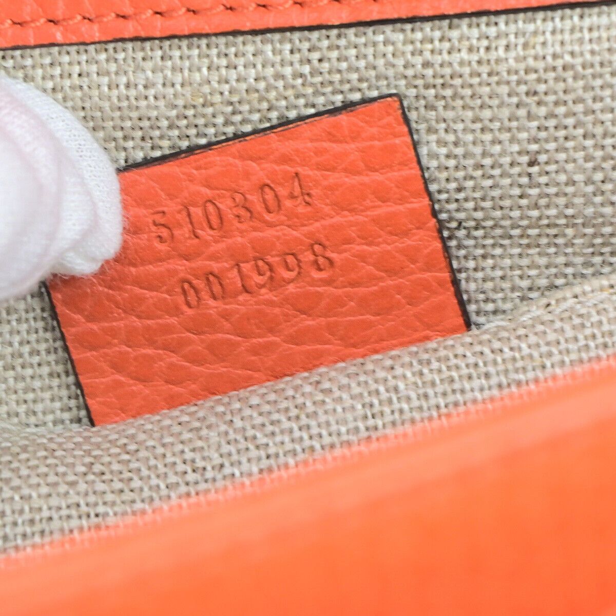 Gucci Interlocking Orange Leather Shoulder Bag (Pre-Owned) Size ONE SIZE - 6 Thumbnail