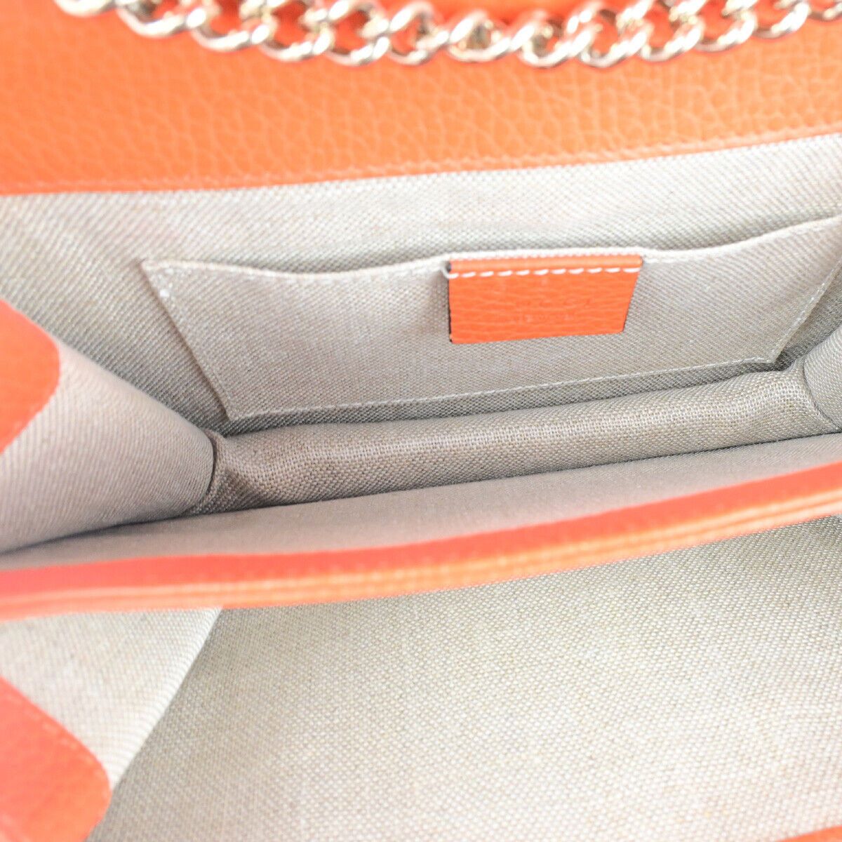 Gucci Interlocking Orange Leather Shoulder Bag (Pre-Owned) Size ONE SIZE - 5 Thumbnail