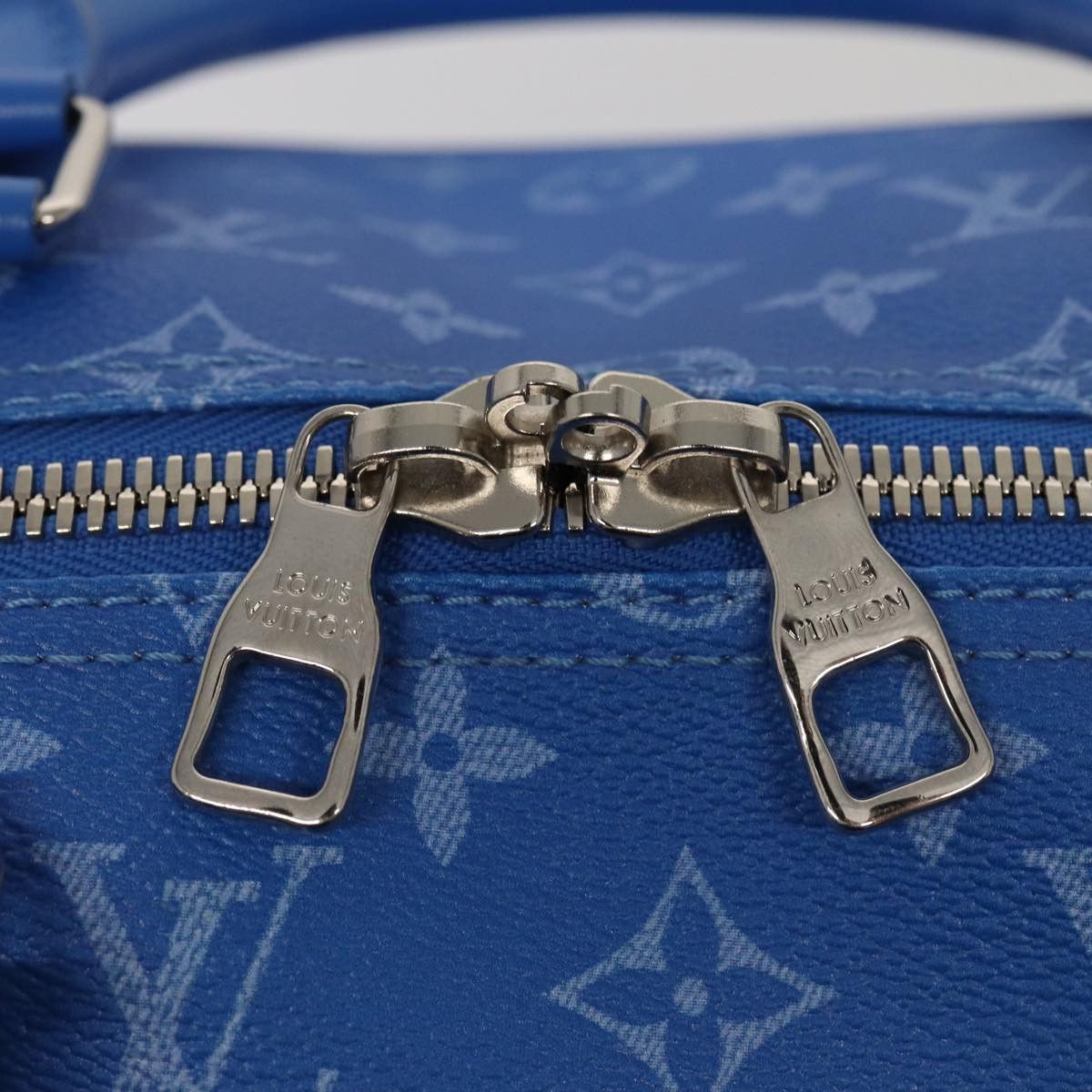 Louis Vuitton Keepall Bandouliere 50 Blue Canvas Travel Bag (Pre-Owned) Size ONE SIZE - 6 Thumbnail