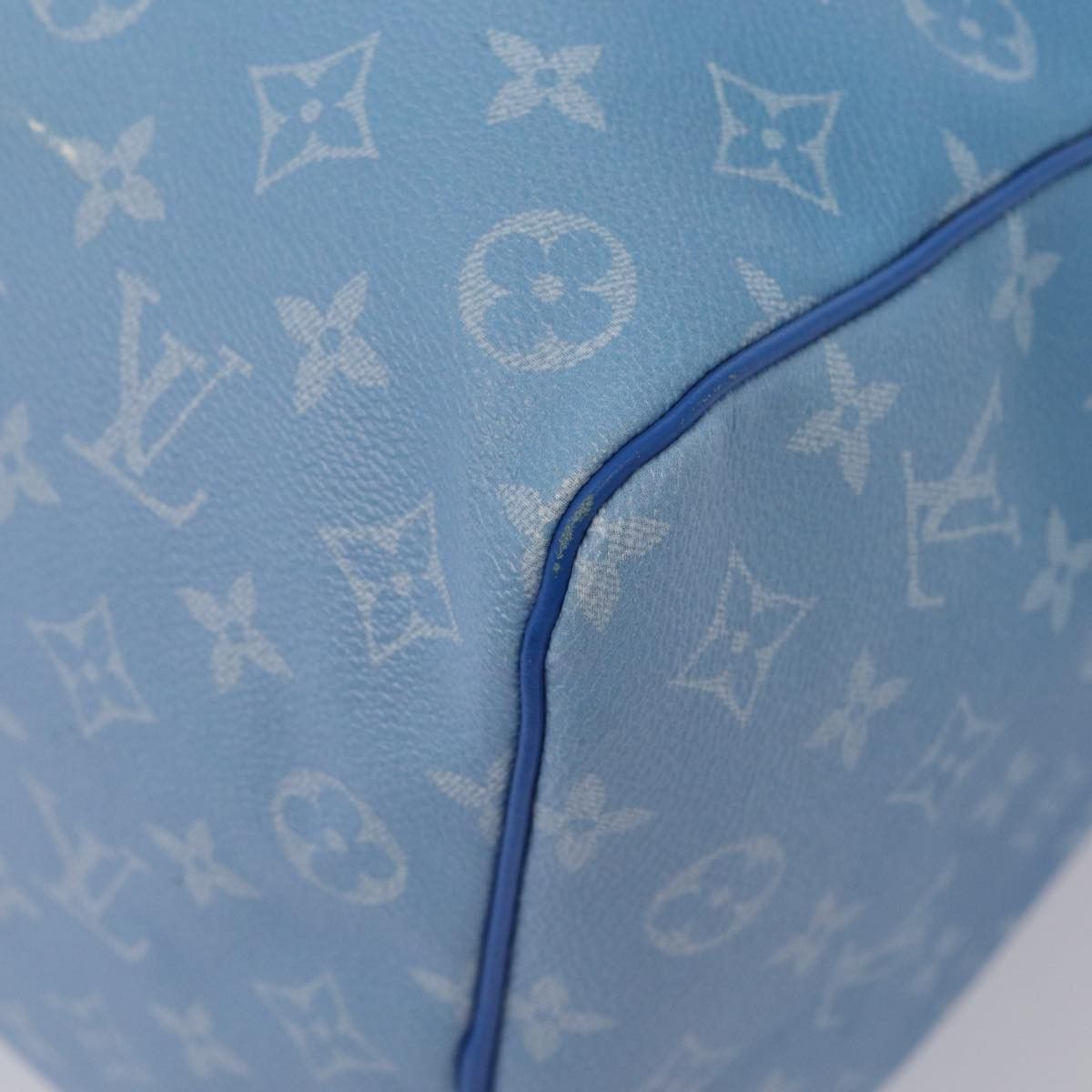 Louis Vuitton Keepall Bandouliere 50 Blue Canvas Travel Bag (Pre-Owned) Size ONE SIZE - 5 Thumbnail
