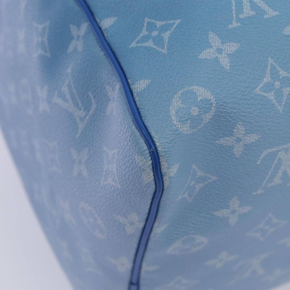 Louis Vuitton Keepall Bandouliere 50 Blue Canvas Travel Bag (Pre-Owned) Size ONE SIZE - 17 Thumbnail