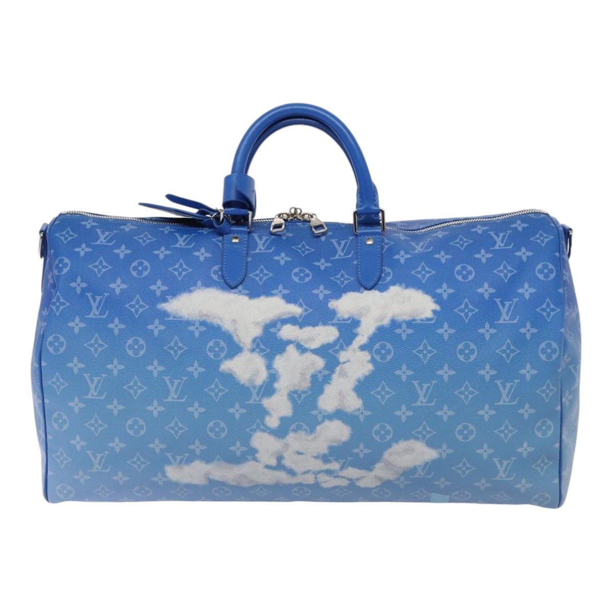 Louis Vuitton Keepall Bandouliere 50 Blue Canvas Travel Bag (Pre-Owned) Size ONE SIZE - 19 Thumbnail