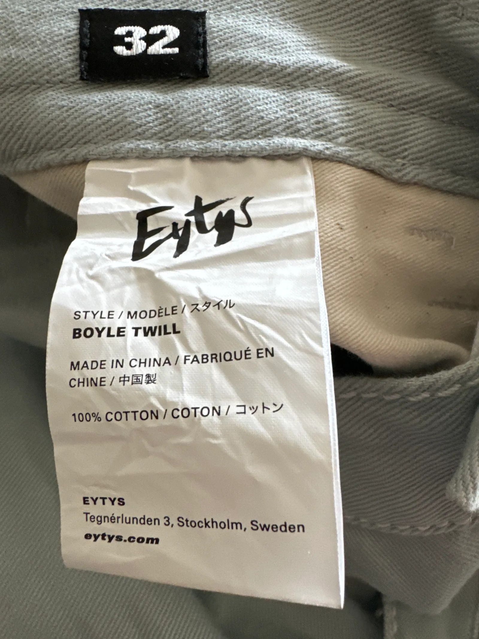 Eytys Eytys Boyle Twill Sky Gray Shorts Size 24" / US 00 / IT 34 - 4 Thumbnail