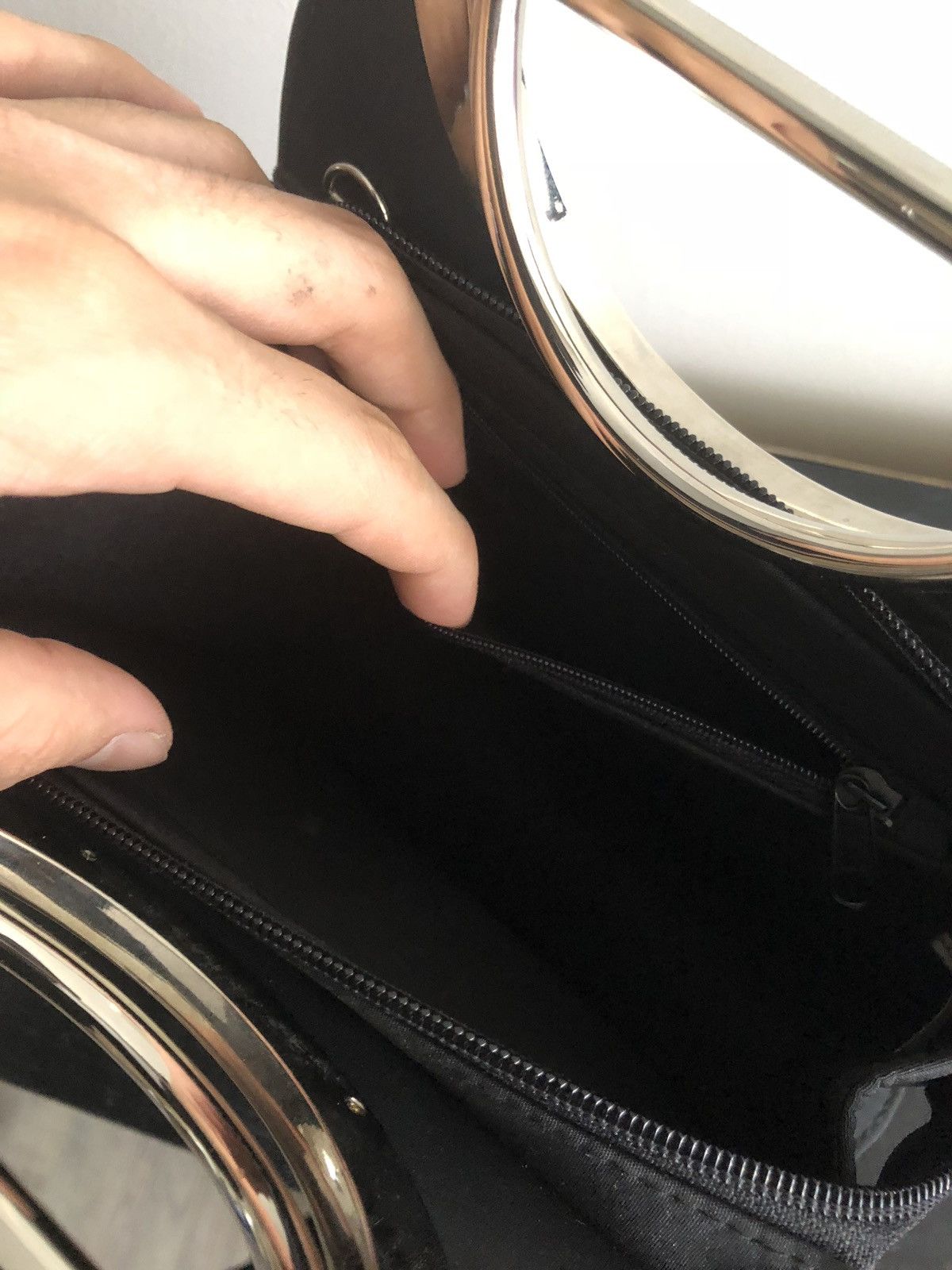 Prada Vintage Prada Black Nylon Tessuto Clutch Hand Bag W
