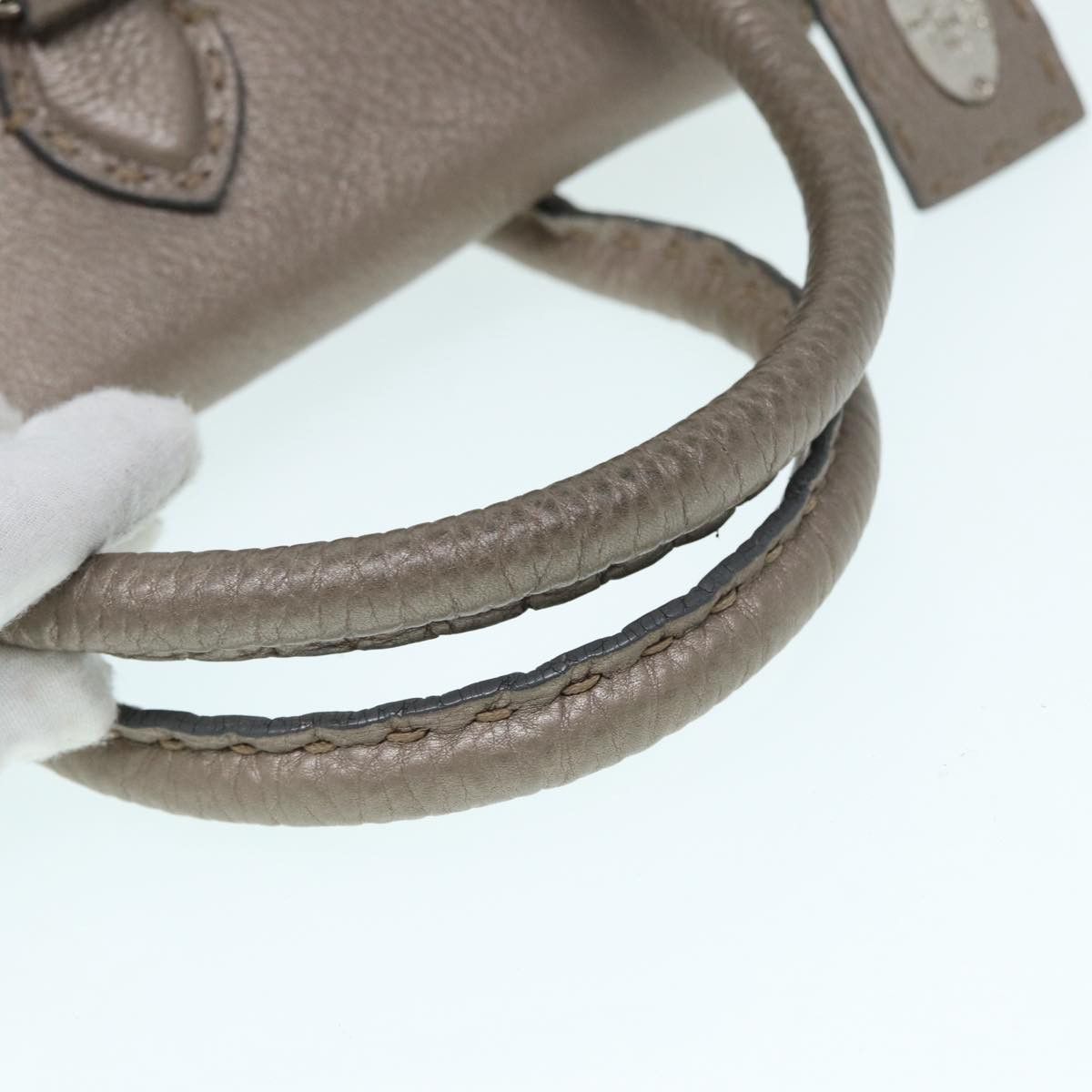 Fendi Selleria Grey Leather Handbag (Pre-Owned) Size ONE SIZE - 20 Thumbnail
