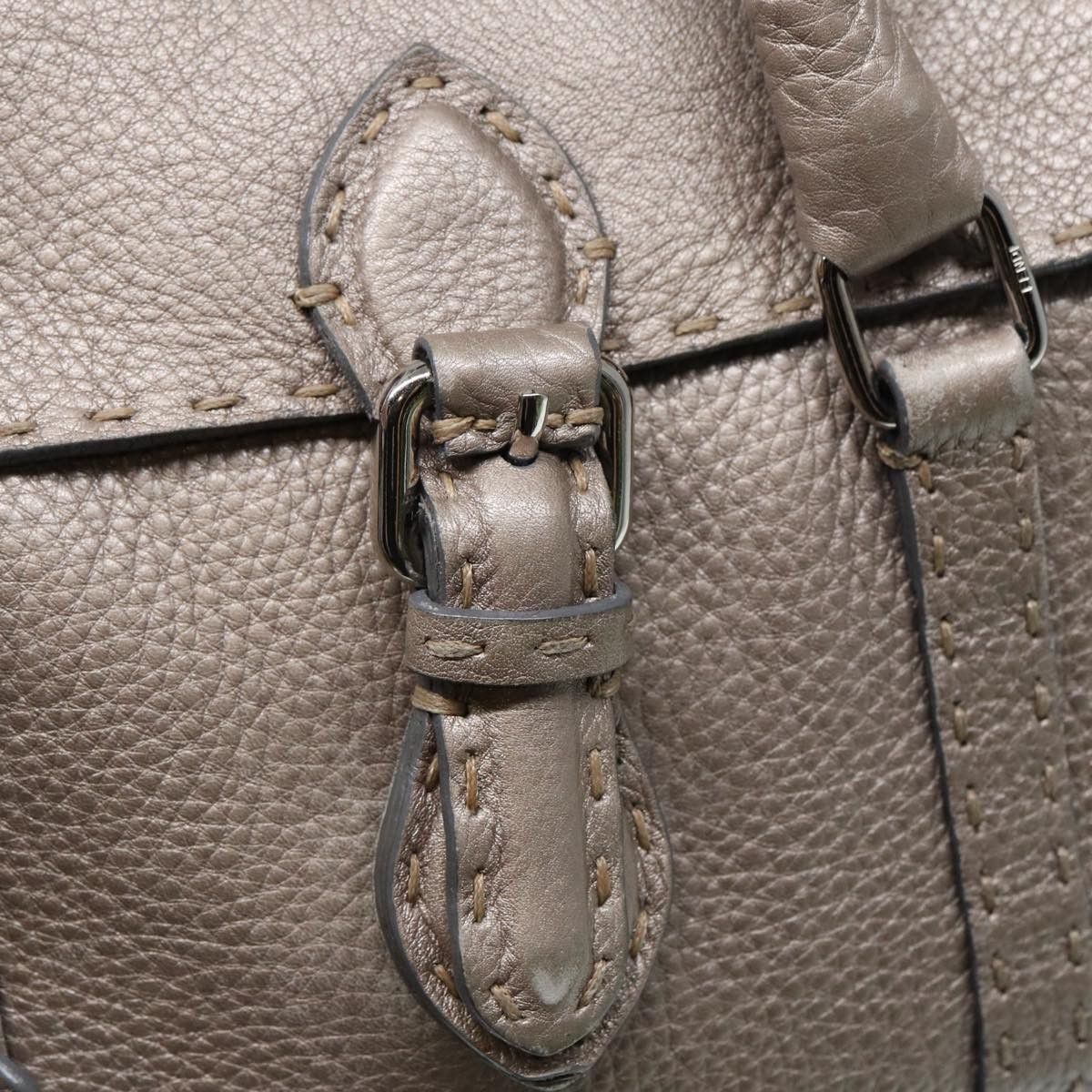 Fendi Selleria Grey Leather Handbag (Pre-Owned) Size ONE SIZE - 19 Thumbnail