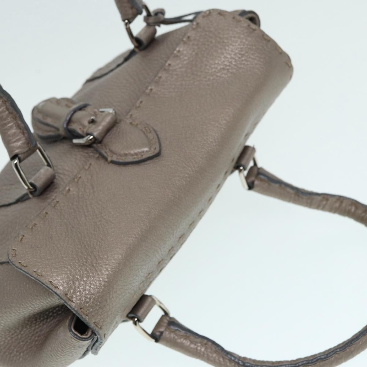 Fendi Selleria Grey Leather Handbag (Pre-Owned) Size ONE SIZE - 17 Thumbnail