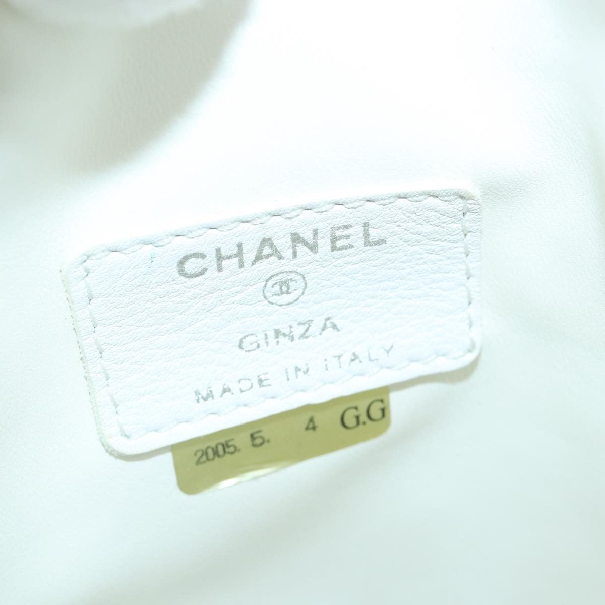 Chanel White Canvas Clutch Bag (Pre-Owned) Size ONE SIZE - 7 Thumbnail
