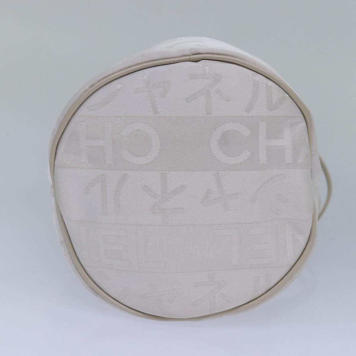 Chanel White Canvas Clutch Bag (Pre-Owned) Size ONE SIZE - 9 Thumbnail
