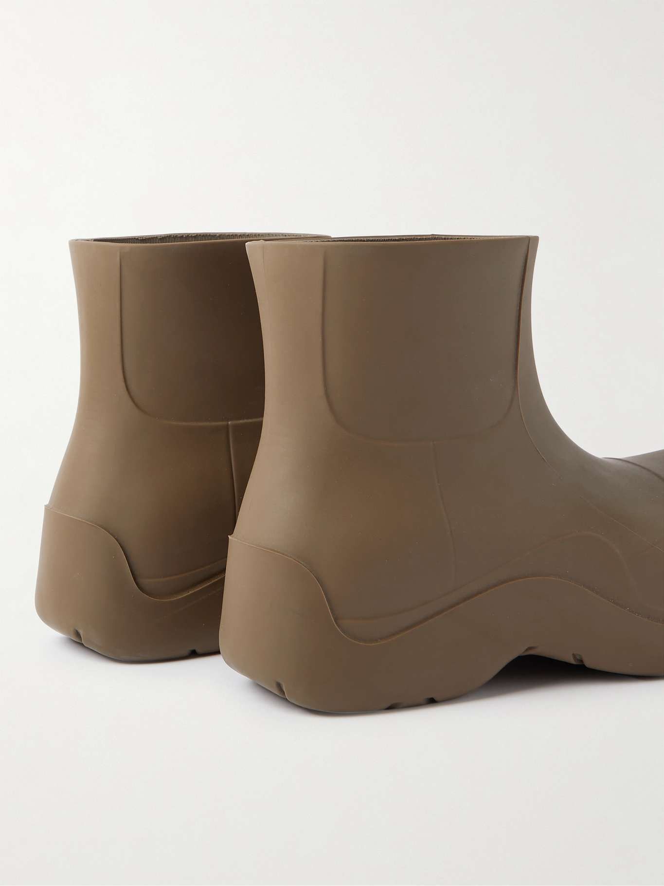 Bottega Veneta Bottega Veneta Puddle Rubber Ankle Boot ‘Brown’ Size US 9 / EU 42 - 3 Thumbnail