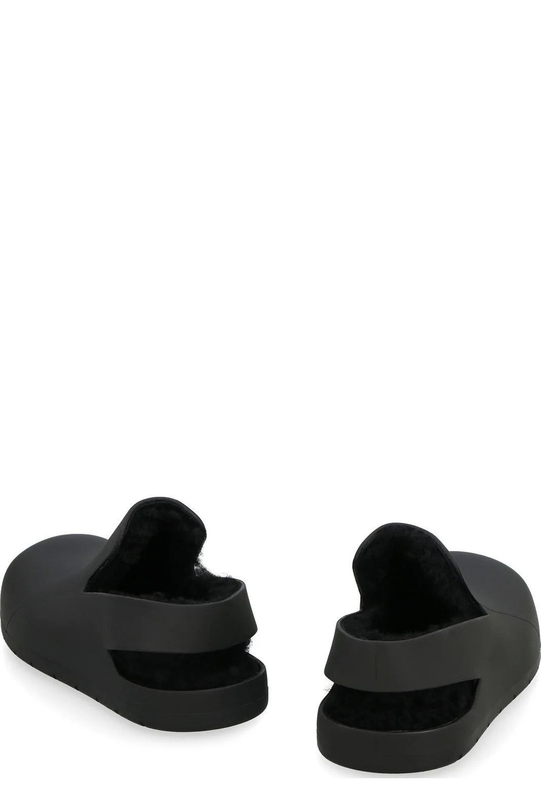 Bottega Veneta Bottega Veneta Puddle Shearling Rubber Sandals ‘Black’ Size US 10 / EU 43 - 3 Thumbnail