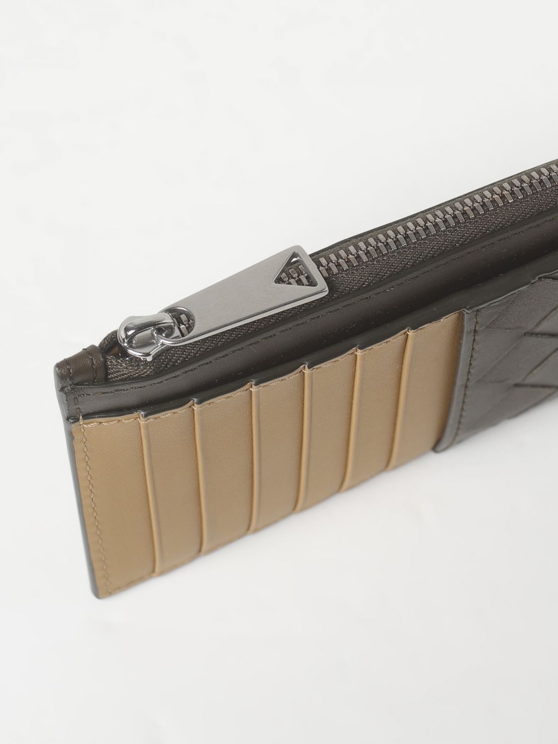 Bottega Veneta Bottega Veneta Wallet Men Kaki Size ONE SIZE - 3 Thumbnail