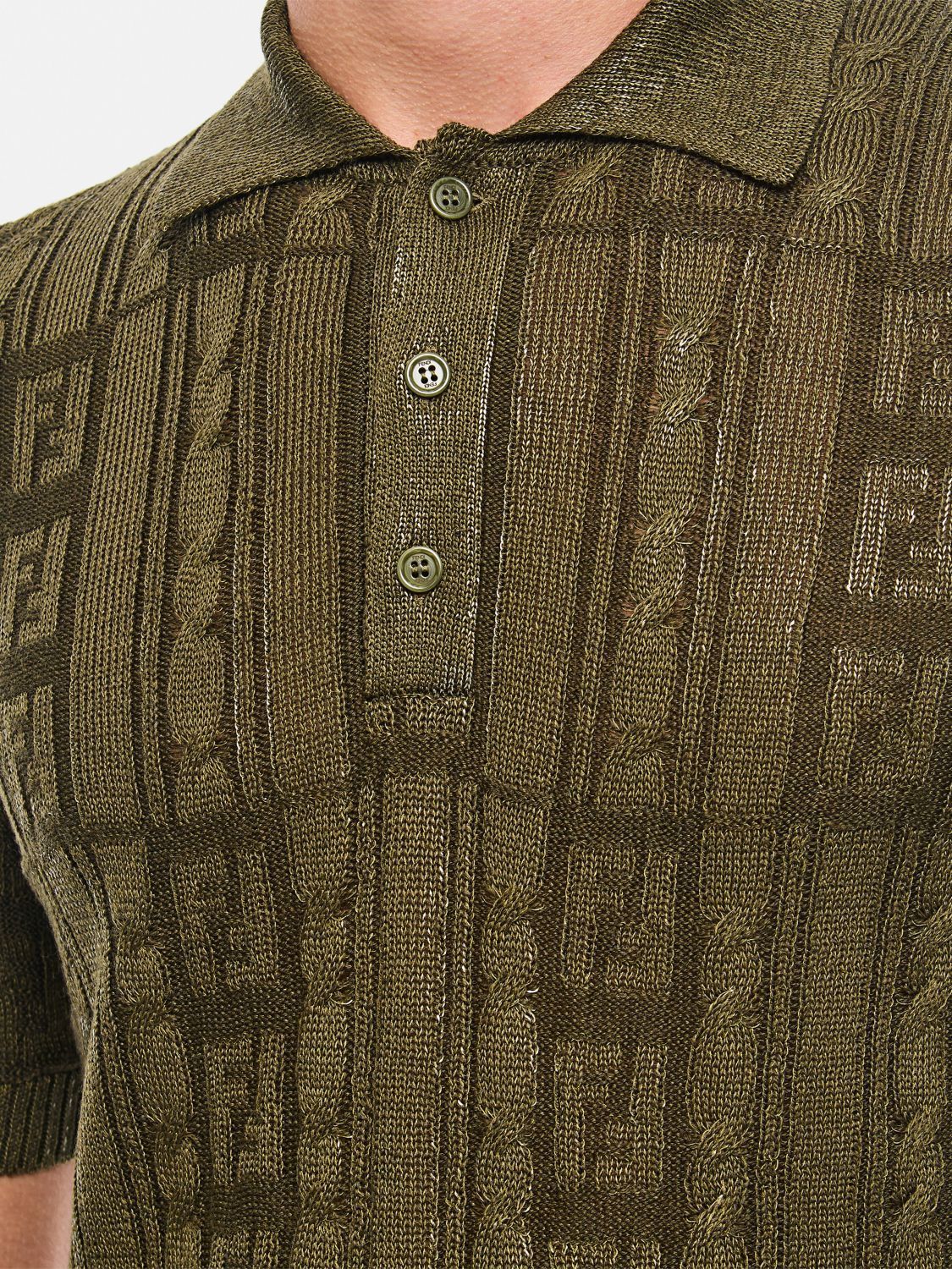 Fendi Fendi Polo Shirt Men Beige Size US L / EU 52-54 / 3 - 4 Thumbnail