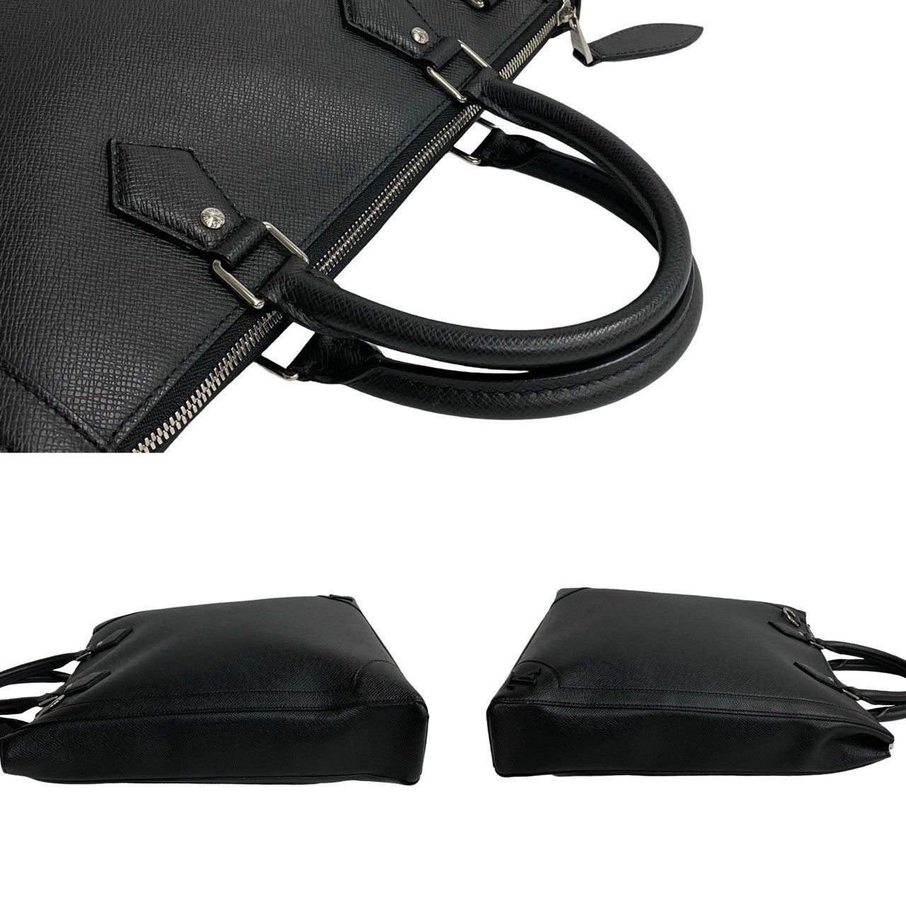 Louis Vuitton Louis Vuitton Tote Bag Black Leather Size ONE SIZE - 4 Thumbnail