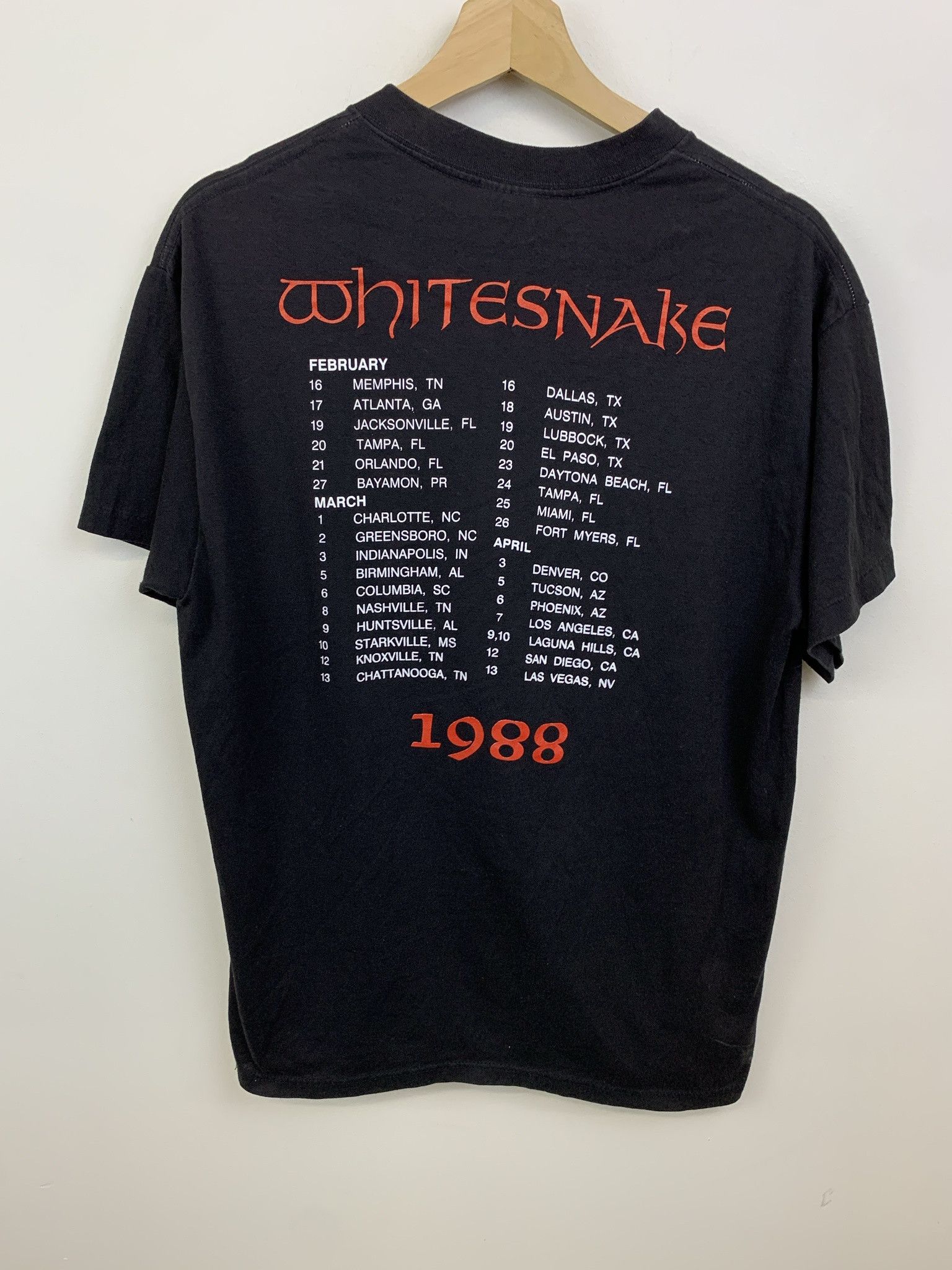 Other Vintage Whitesnake 1980s Single Stitch Rock Tee Size XL Size US L / EU 52-54 / 3 - 4 Thumbnail