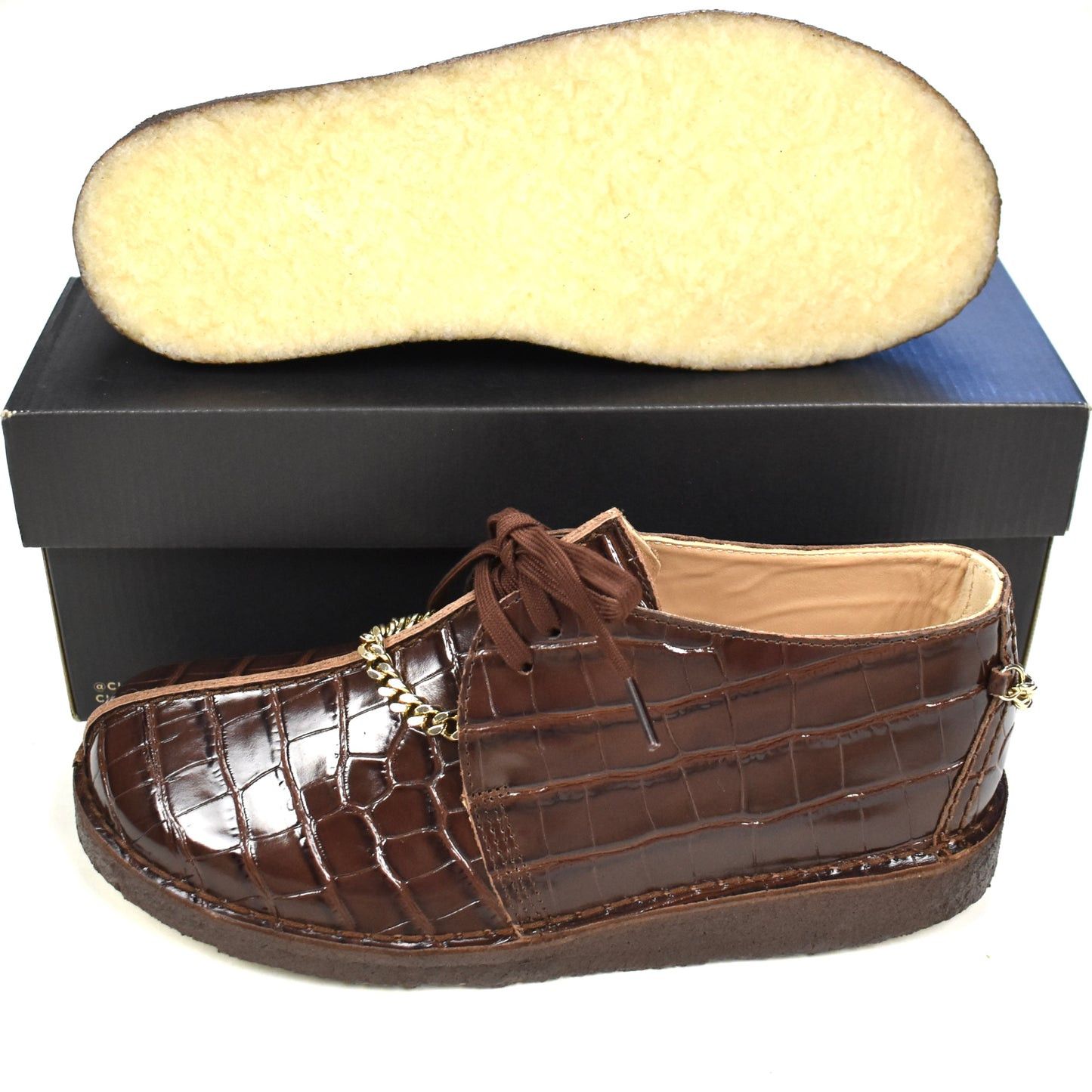 Clarks × Martine Rose × Supreme Supreme Martine Rose Brown Croc Clarks Desert Trek Shoes Size US 9.5 / EU 42-43 - 2 Thumbnail