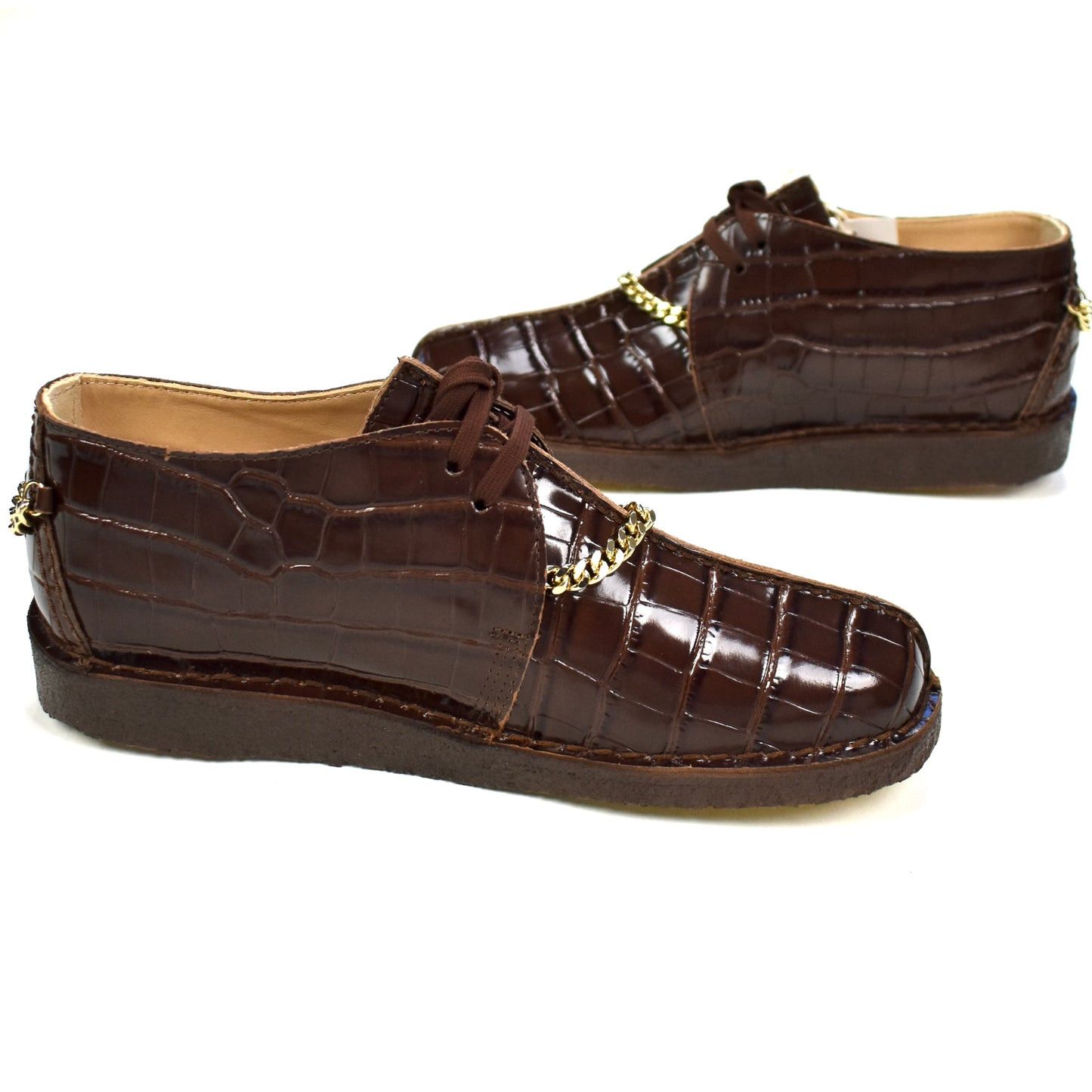 Clarks × Martine Rose × Supreme Supreme Martine Rose Brown Croc Clarks Desert Trek Shoes Size US 9.5 / EU 42-43 - 5 Thumbnail