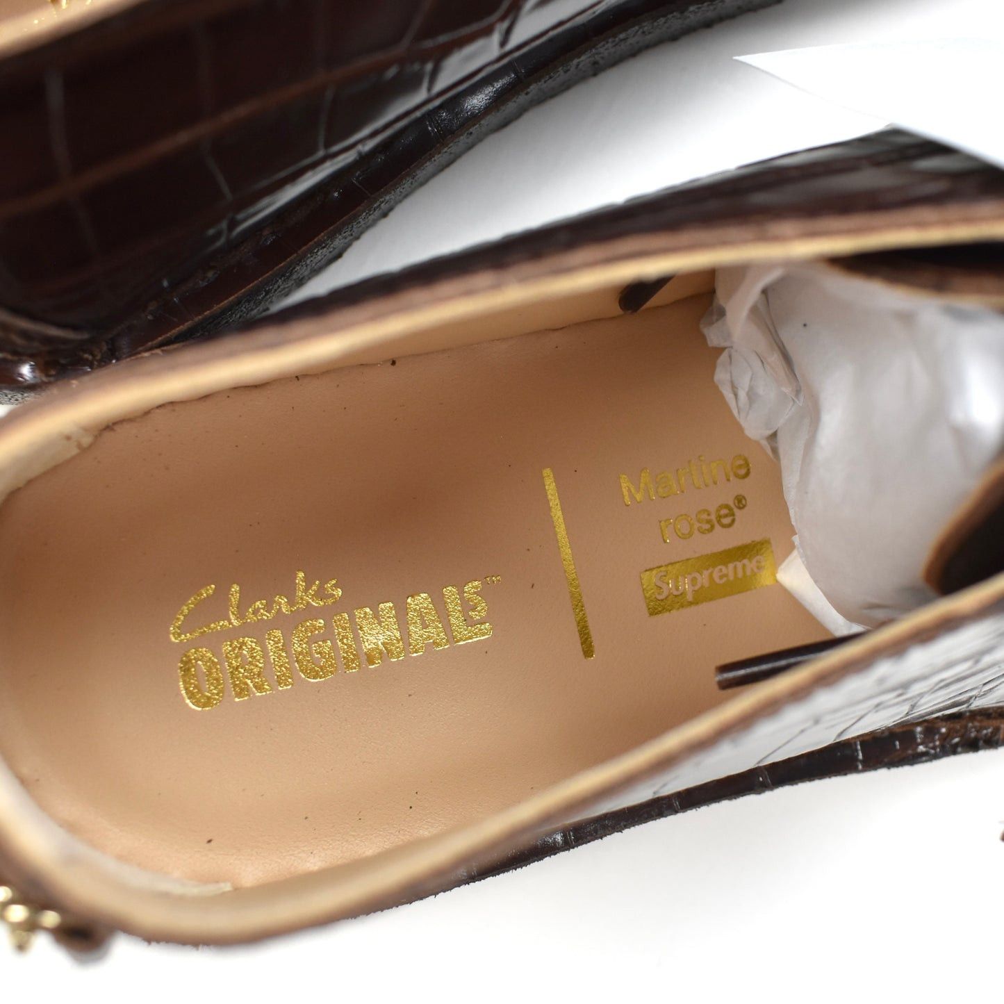 Clarks × Martine Rose × Supreme Supreme Martine Rose Brown Croc Clarks Desert Trek Shoes Size US 9.5 / EU 42-43 - 12 Thumbnail