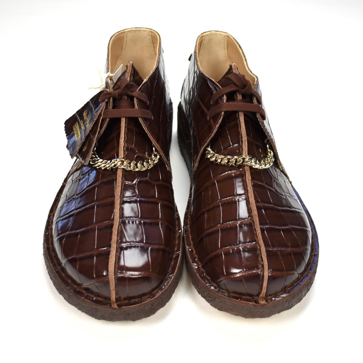 Clarks × Martine Rose × Supreme Supreme Martine Rose Brown Croc Clarks Desert Trek Shoes Size US 9.5 / EU 42-43 - 6 Thumbnail