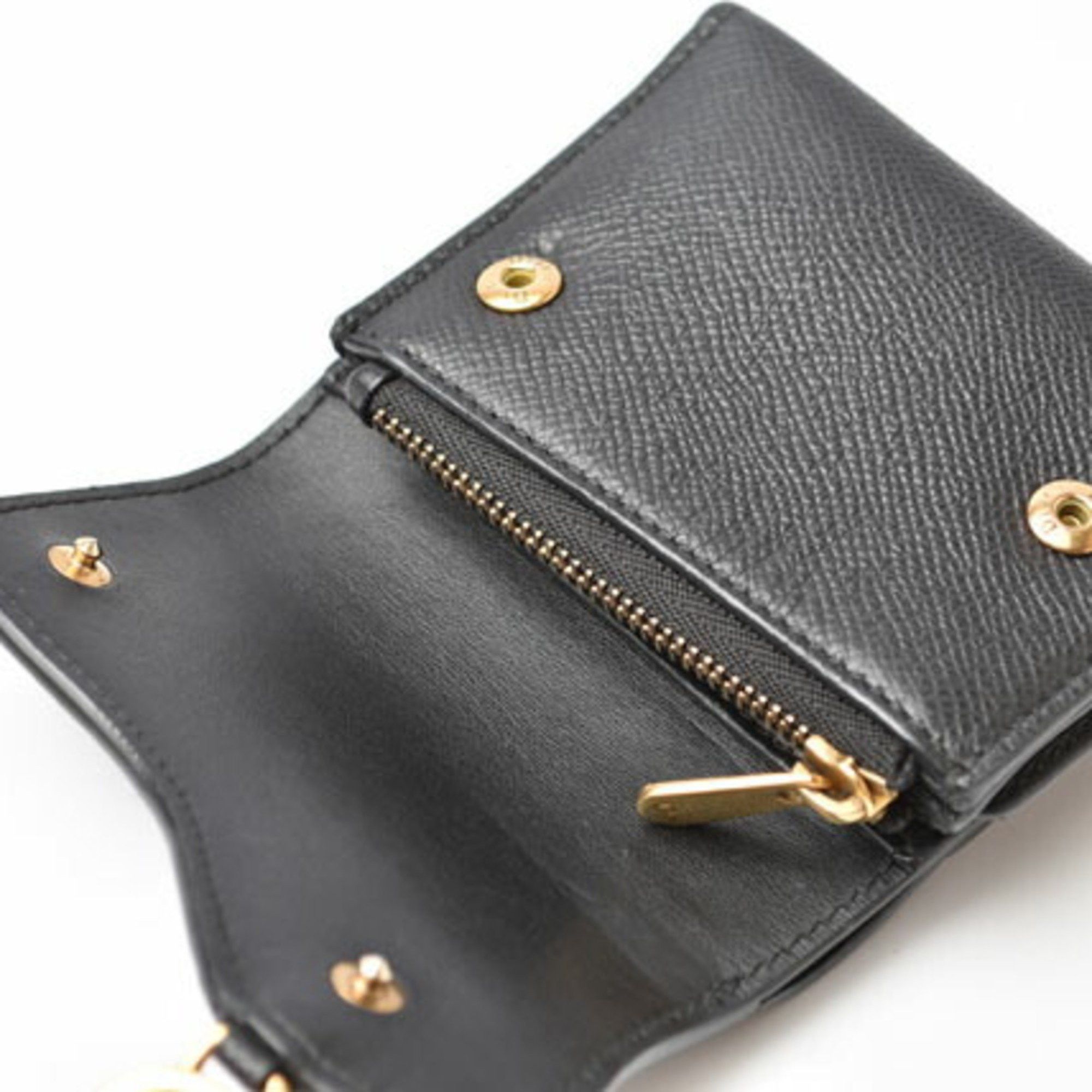 Dior Christian Dior Wallet Tri-fold Saddle Lotus Navy Size ONE SIZE - 14 Thumbnail