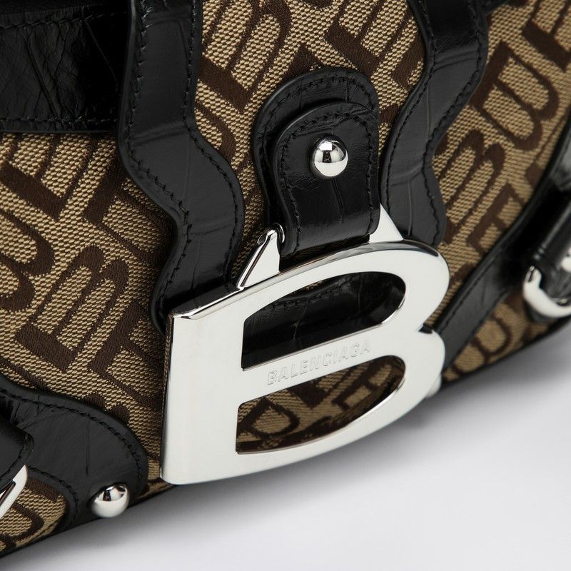 Balenciaga Essex Small Bag Ebony Beige Black