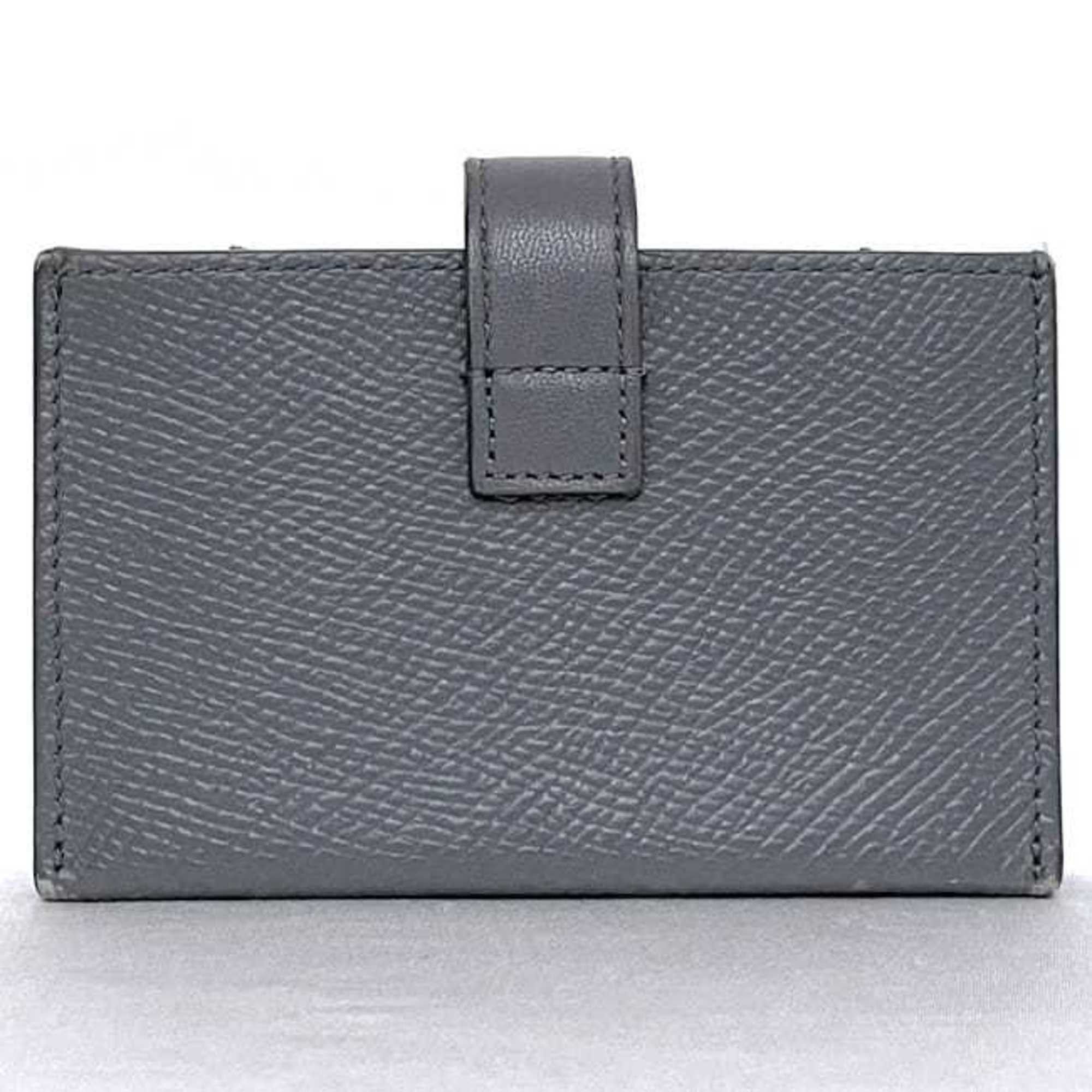 Celine Celine card case accordion f-21339 grey holder leather CELINE ladies compact Size ONE SIZE - 3 Thumbnail