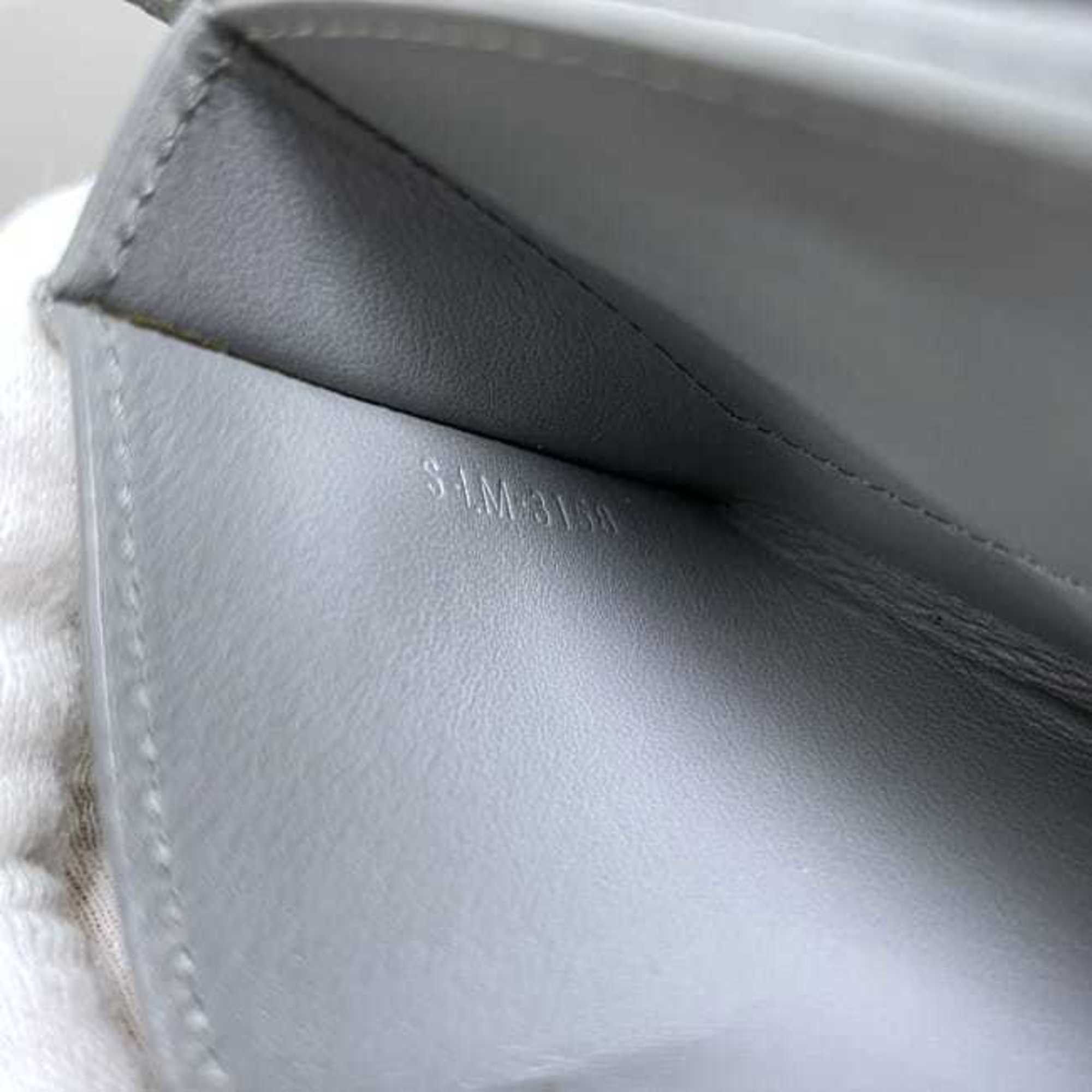 Celine Celine card case accordion f-21339 grey holder leather CELINE ladies compact Size ONE SIZE - 9 Thumbnail