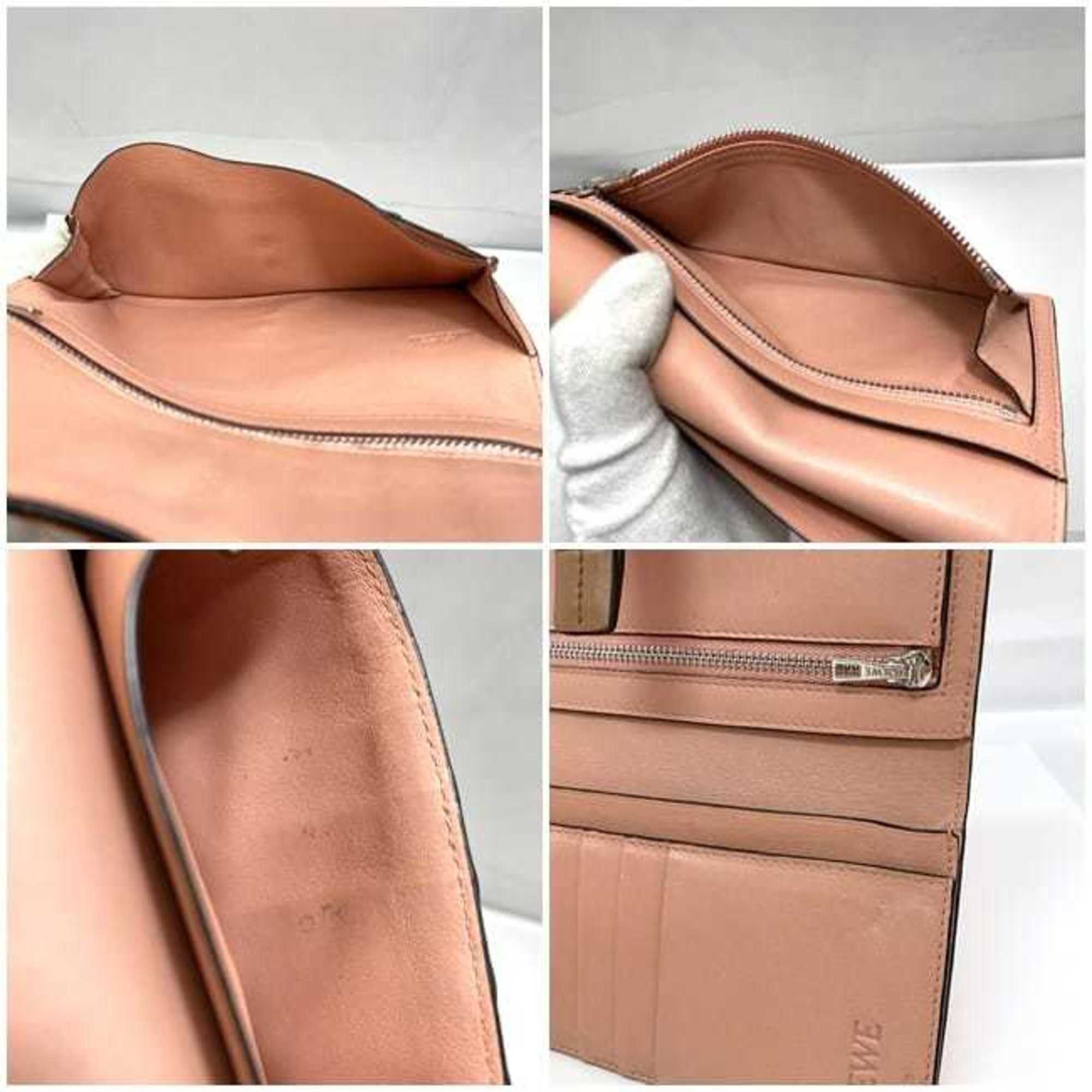 Loewe LOEWE Bi-fold Long Wallet Vertical Large f-21349 Orange Brown Anagram C660S40X01 Leather 061852 Grain Women's Size ONE SIZE - 10 Thumbnail