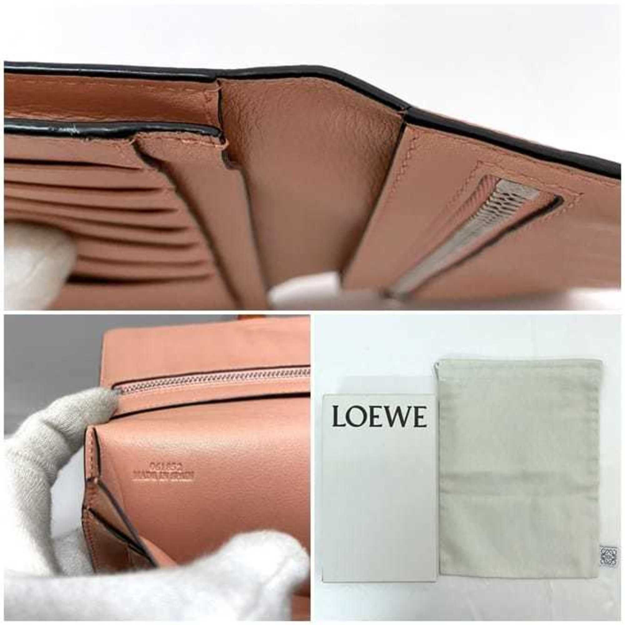 Loewe LOEWE Bi-fold Long Wallet Vertical Large f-21349 Orange Brown Anagram C660S40X01 Leather 061852 Grain Women's Size ONE SIZE - 11 Thumbnail