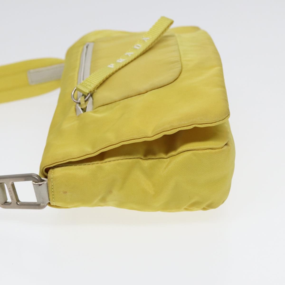 Prada Tessuto Yellow Synthetic Shoulder Bag (Pre-Owned) Size ONE SIZE - 3 Thumbnail