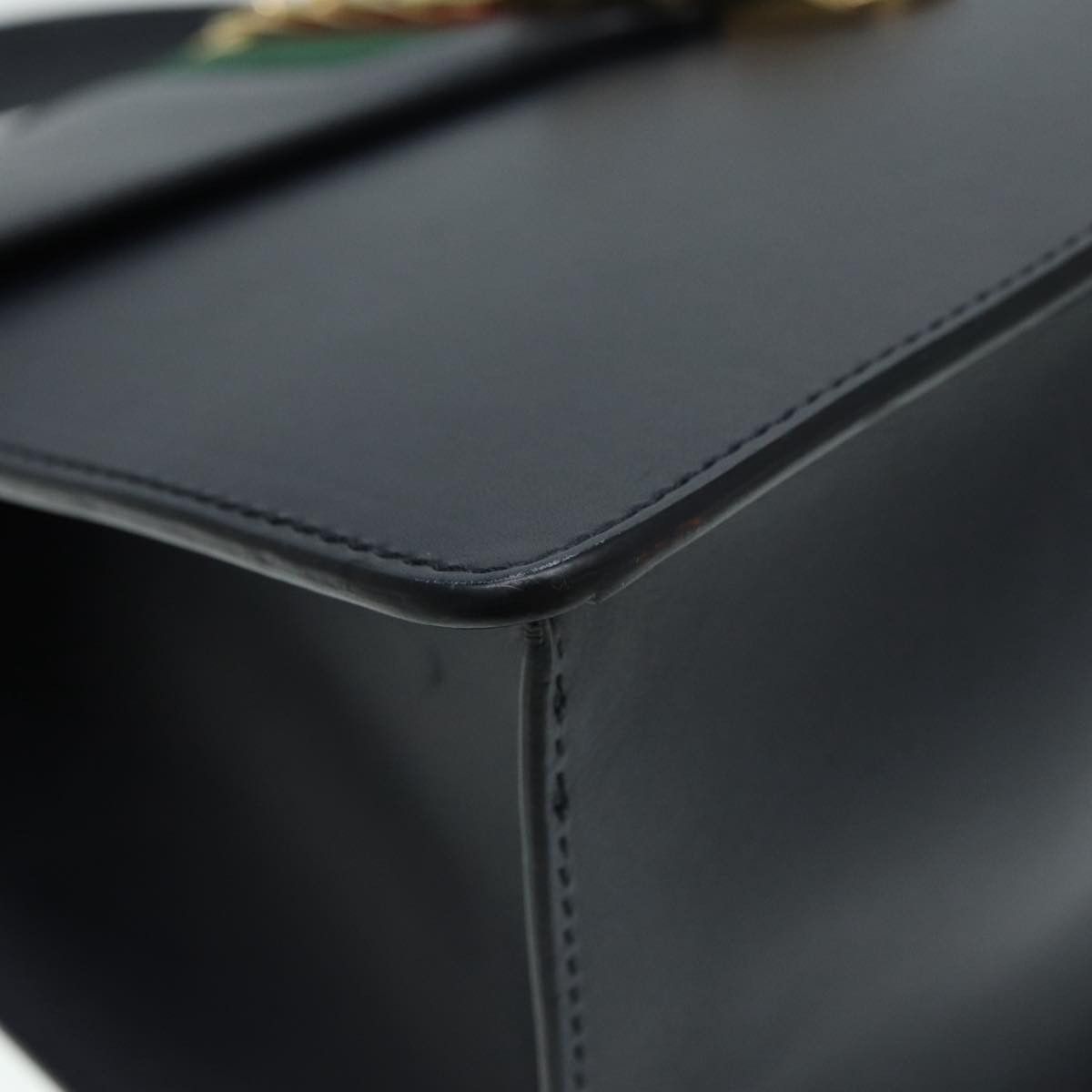 Gucci Sylvie Black Leather Handbag (Pre-Owned) Size ONE SIZE - 17 Thumbnail