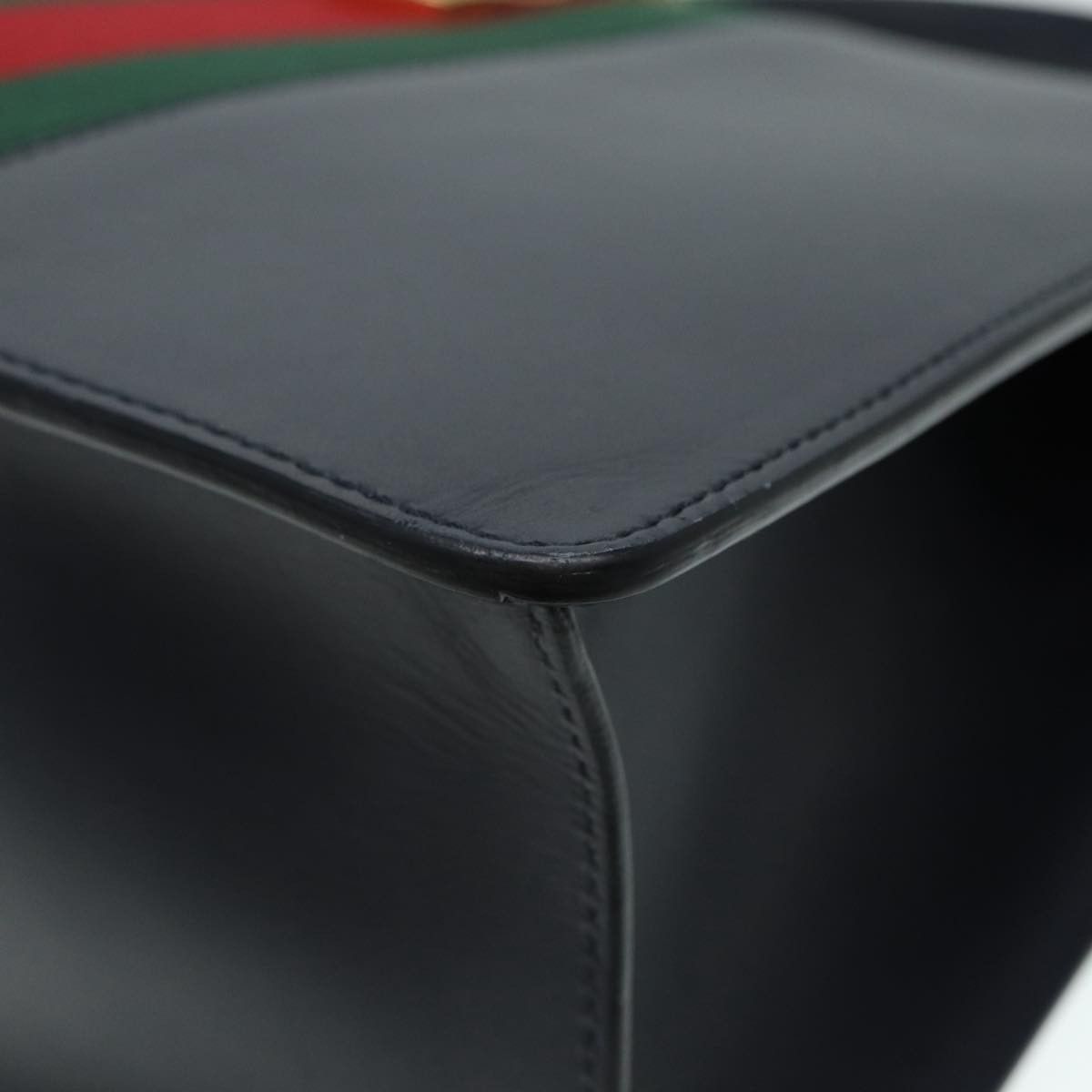 Gucci Sylvie Black Leather Handbag (Pre-Owned) Size ONE SIZE - 11 Thumbnail