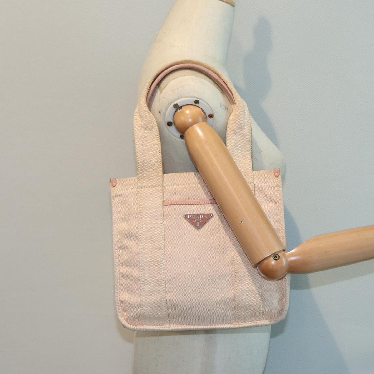 Prada -- Pink Canvas Handbag (Pre-Owned) Size ONE SIZE - 9 Thumbnail