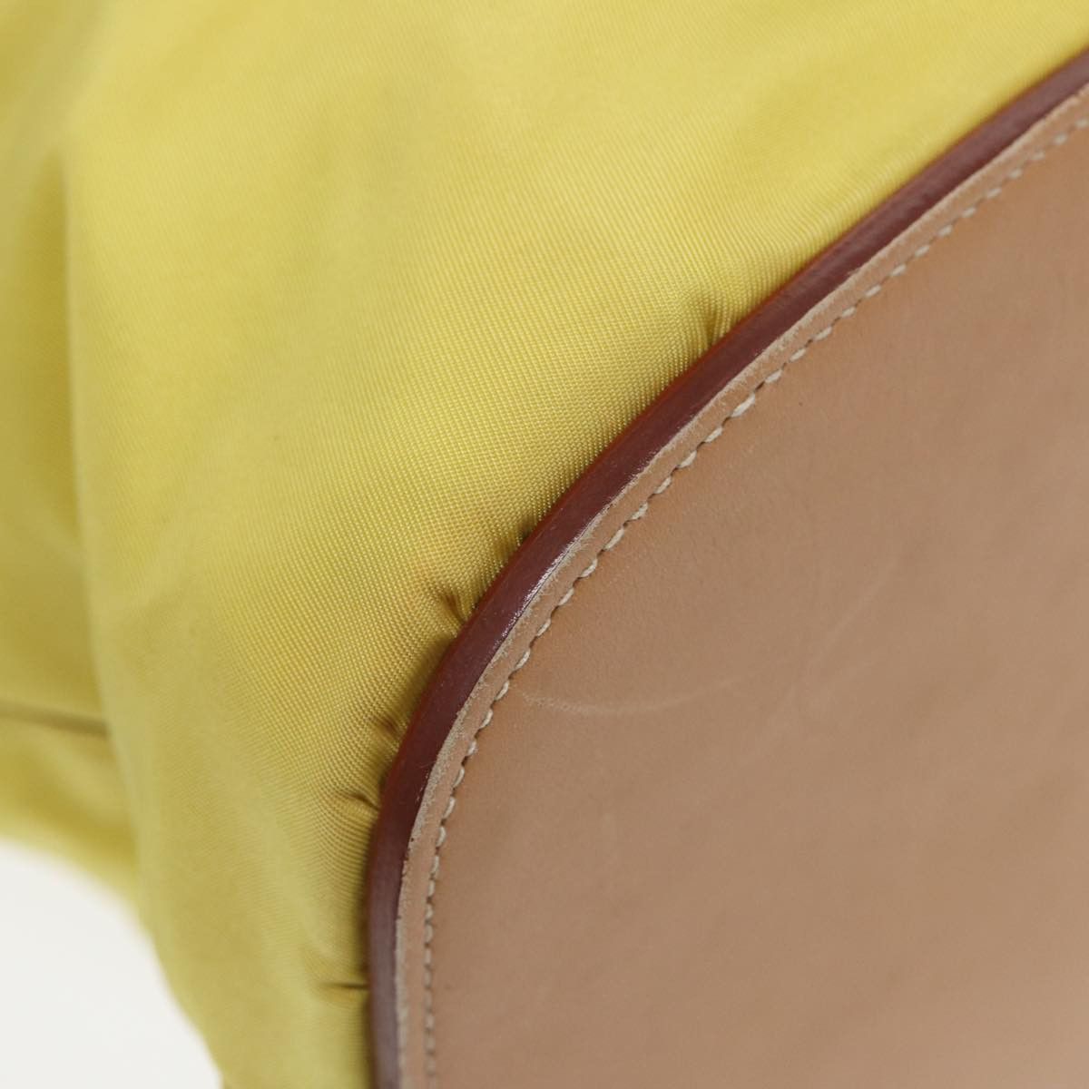 Prada Tessuto Yellow Synthetic Shoulder Bag (Pre-Owned) Size ONE SIZE - 11 Thumbnail